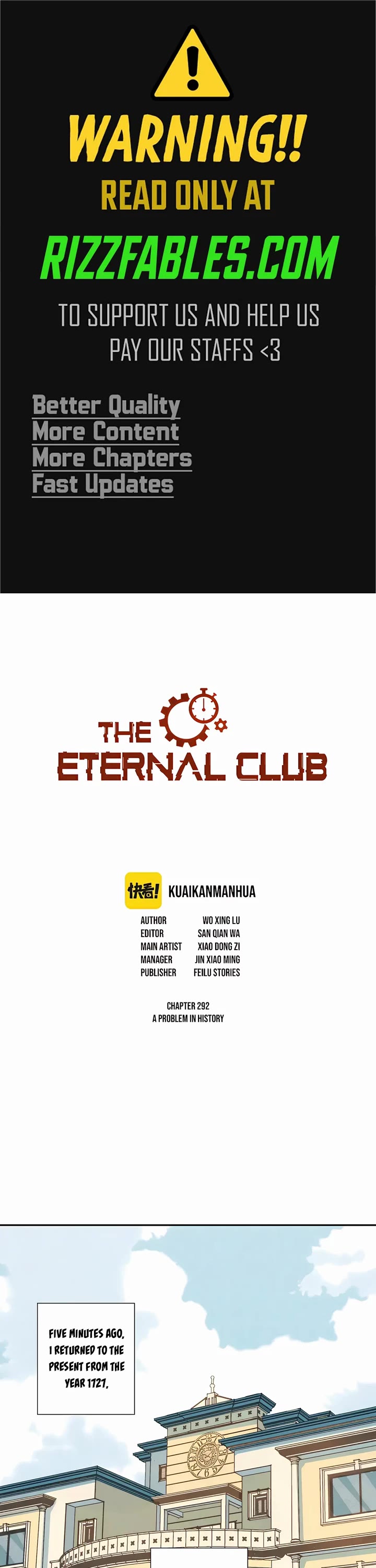 Eternal Club Chapter 292 page 1 - Chapter 292