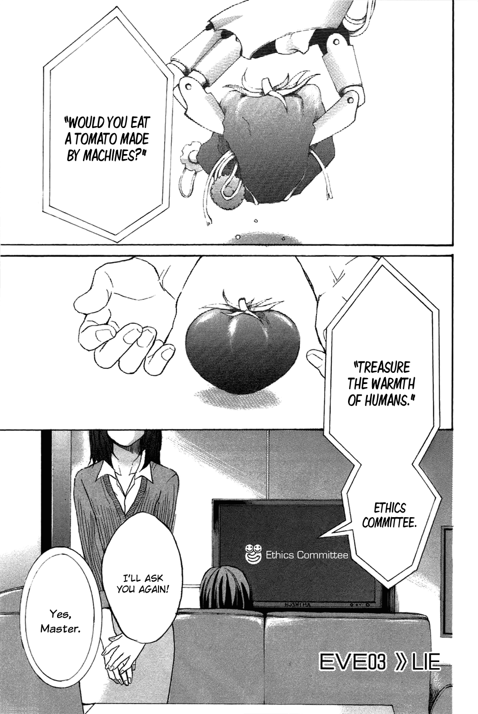 Eve no Jikan Chapter 3.2 page 1 - Chapter 3 v2 : EVE03 >> "Lie"
