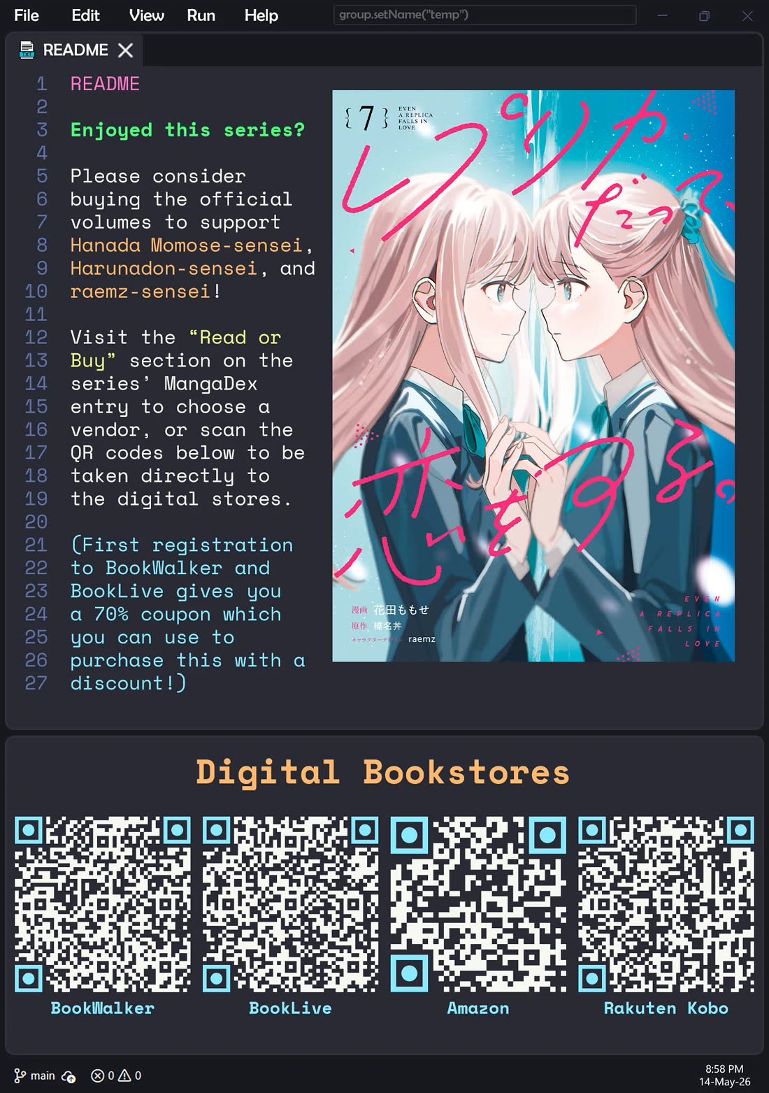 Even a Replica Falls in Love Chapter 36.5 page 10 - Chapter 36.5: Volume 7 Bonus