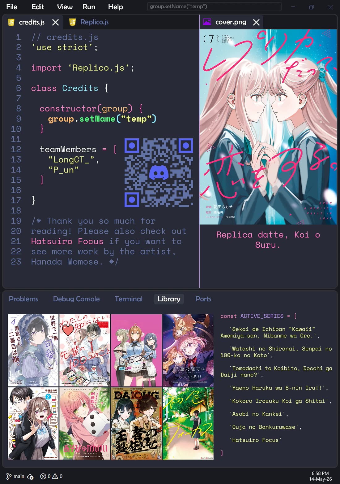 Even a Replica Falls in Love Chapter 36.5 page 11 - Chapter 36.5: Volume 7 Bonus