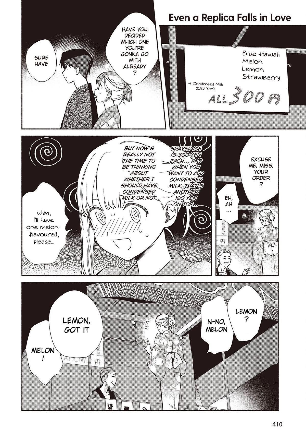 Even a Replica Falls in Love Chapter 7 page 2 - Chapter 7: Summer Festivals and Shaved Ice Go Hand in Hand!