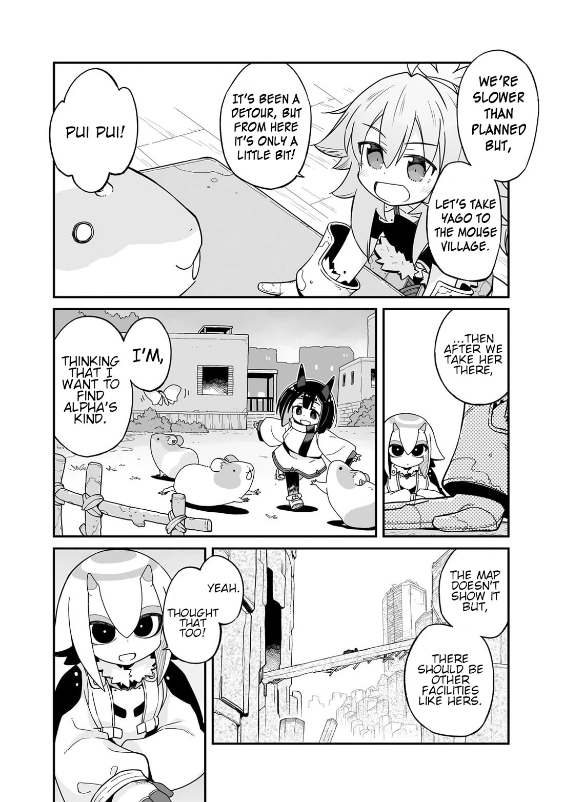 Even If the World is Over it's Fun to Live Chapter 35.2 page 8 - Chapter 35.2: The Dome Town