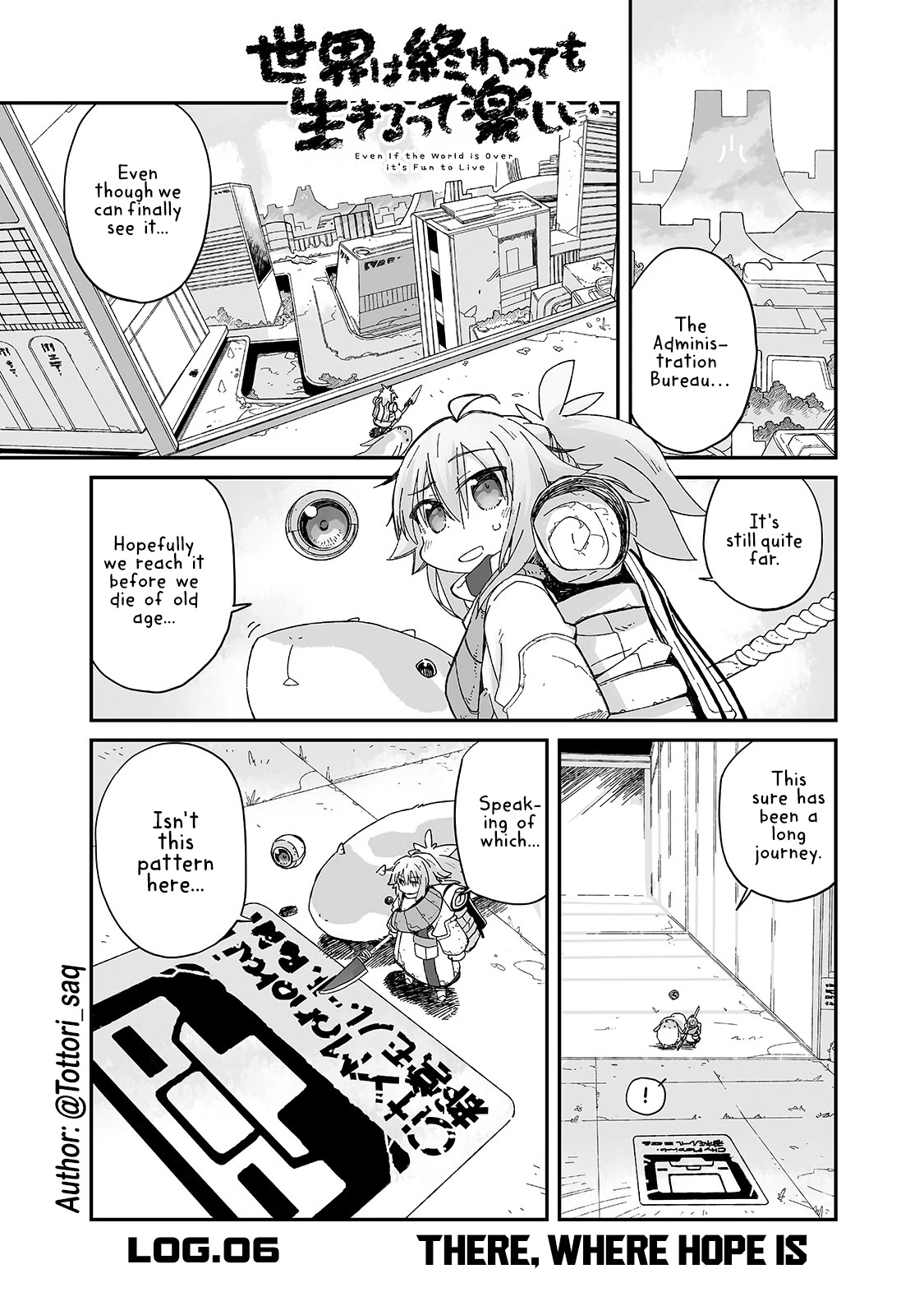 Even If the World is Over it's Fun to Live Chapter 6 page 1 - Chapter 6: There, Where Hope Is