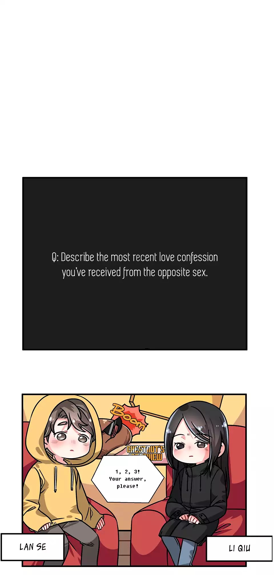 Even Lunatics Need Love Chapter 0 page 11 - Chapter 0: Prologue: Interview Time~