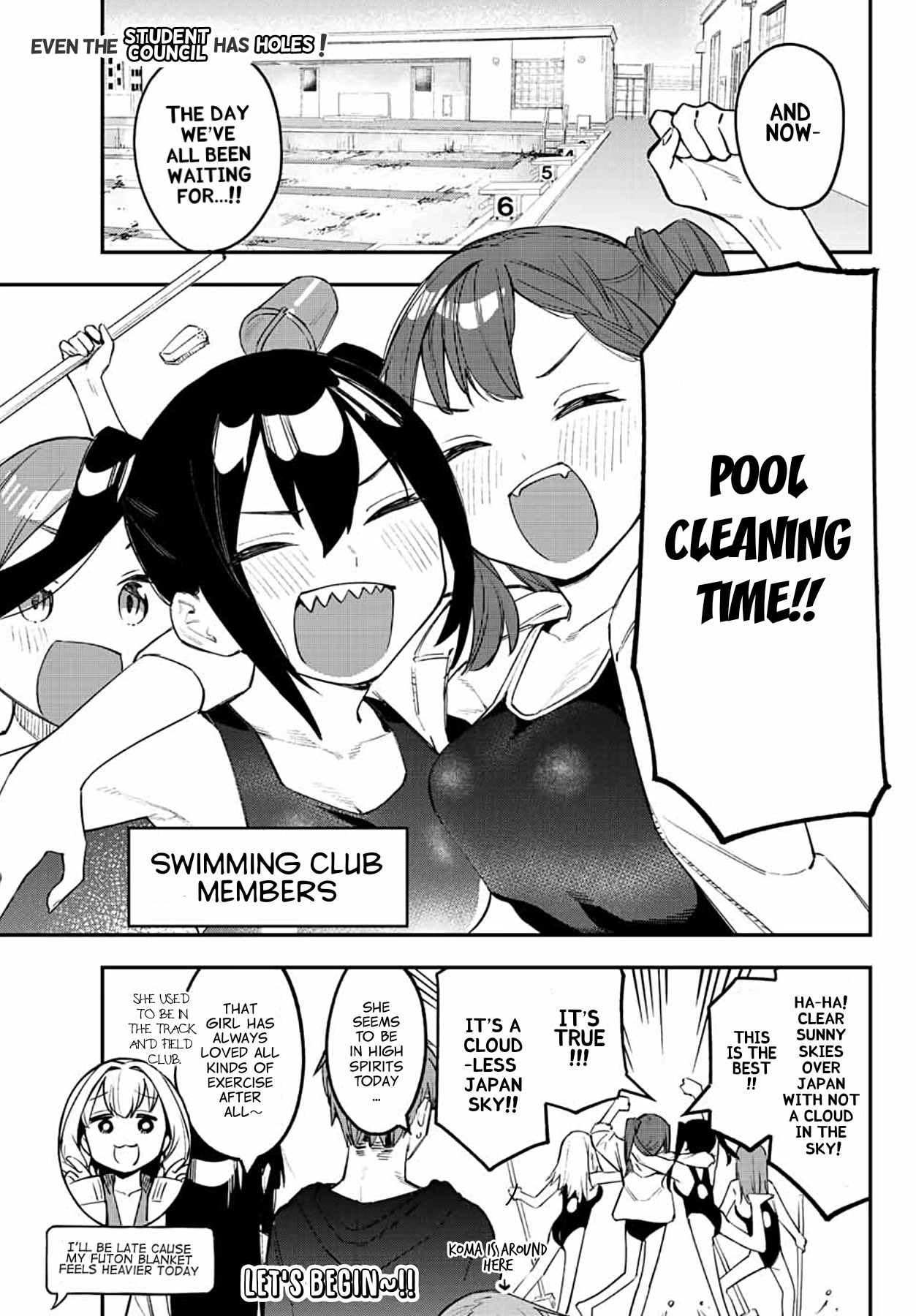 Even The Student Council Has Holes! Chapter 10 page 1 - Chapter 10: Pool cleaning in swimsuit time!
