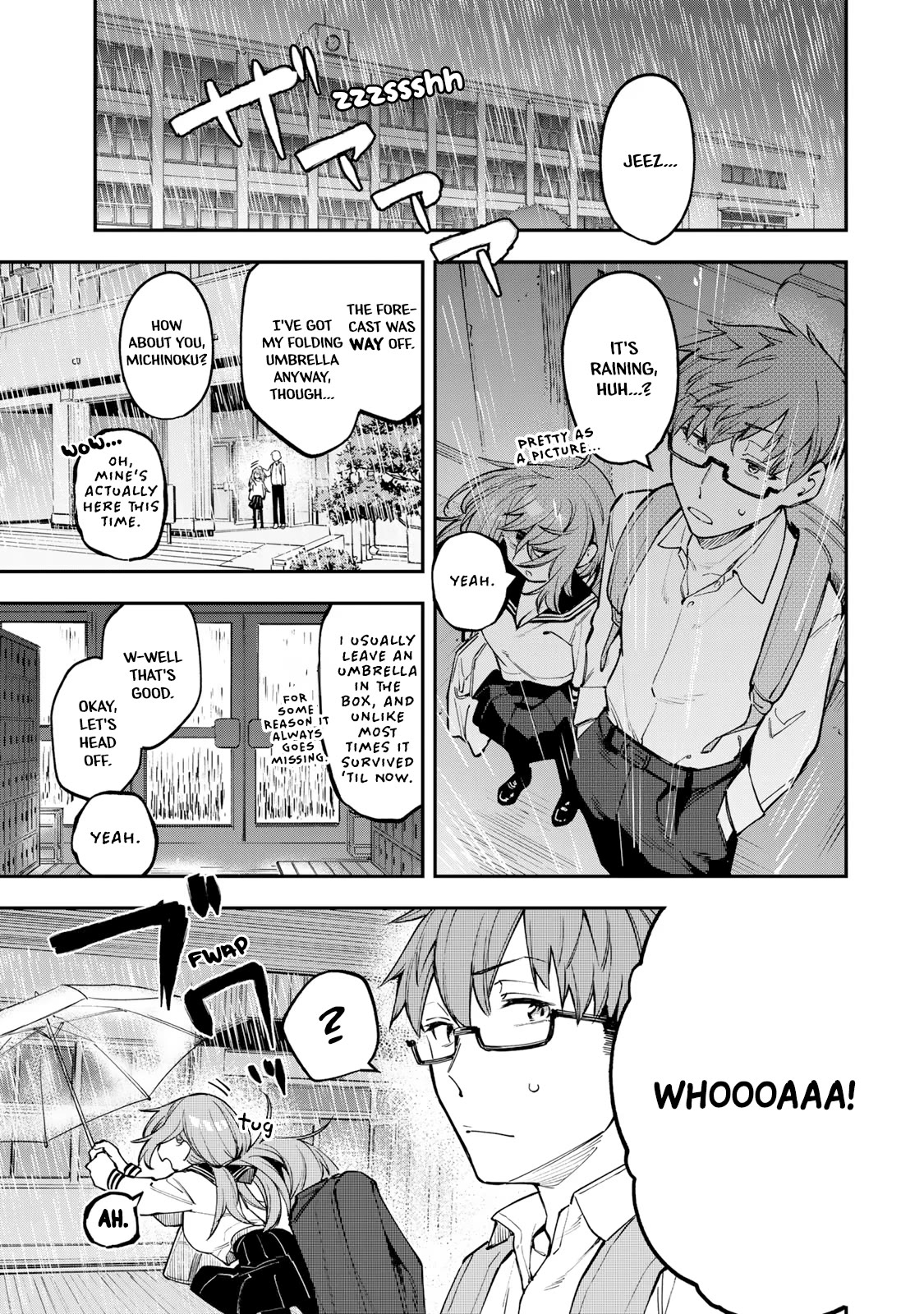 Even The Student Council Has Holes! Chapter 23 page 1 - Chapter 23: Rainy Day Ume Crowded Under an Umbrella