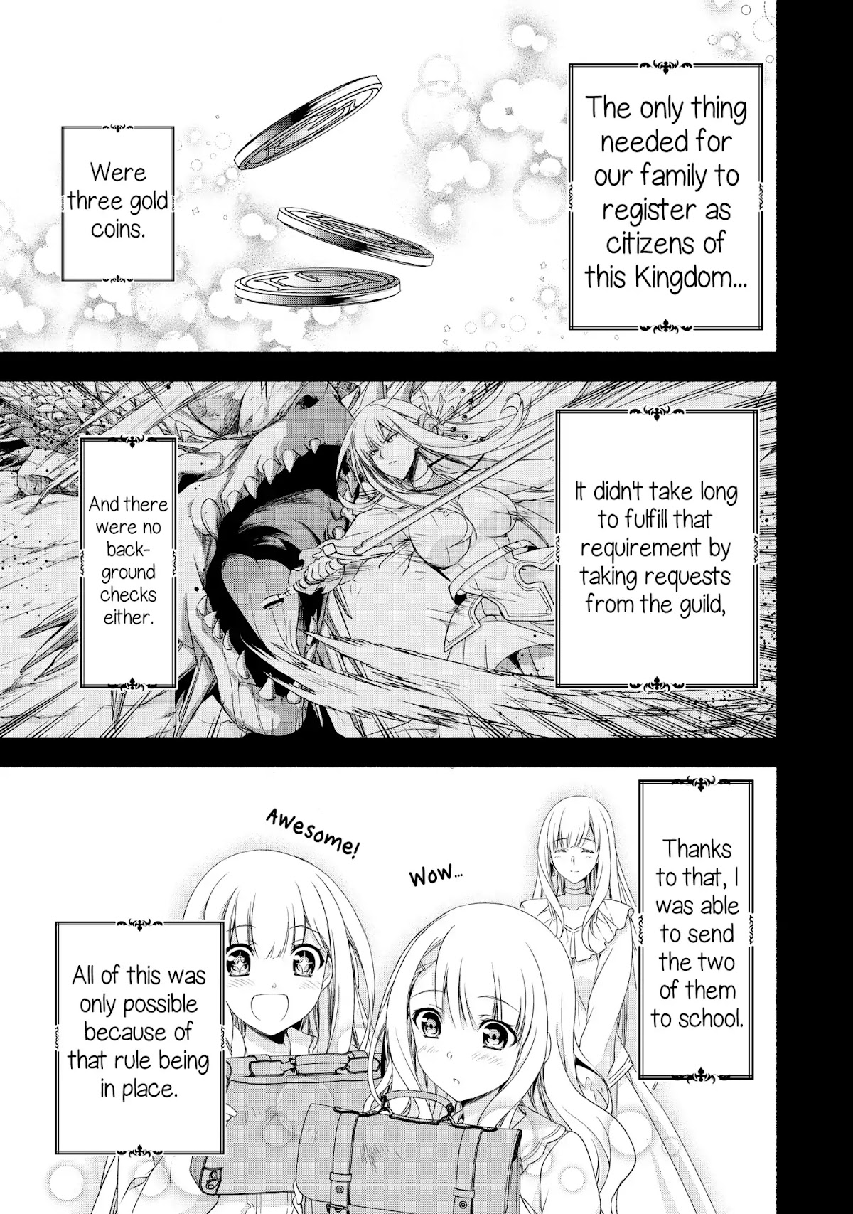 Even Though I’m a Former Noble and a Single Mother, My Daughters Are Too Cute and Working as an Adventurer Isn’t Too Much of a Hassle Chapter 2.1 page 7 - Chapter 2.1