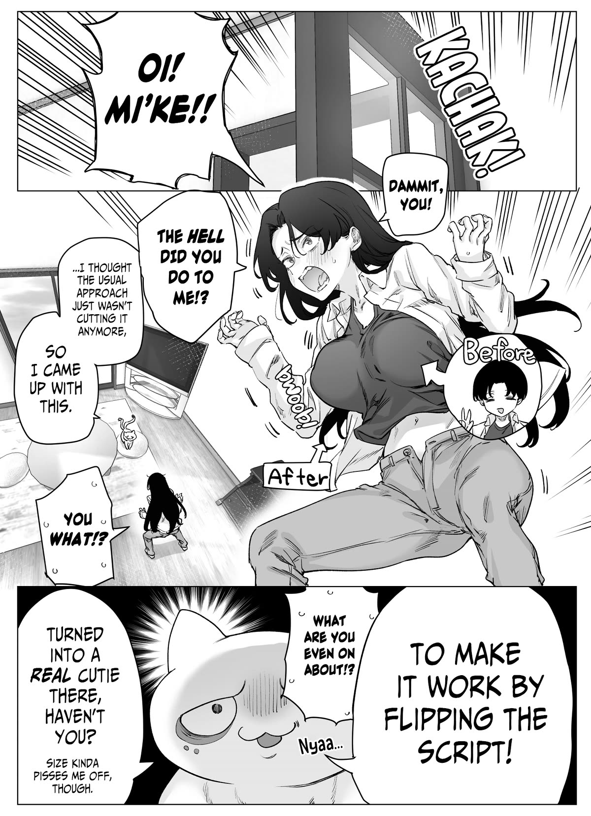 Even Though She's the Losing Heroine, The Bakeneko-chan Remains Undaunted Chapter 8 page 1 - Chapter 8: Even Though She’s the Losing Heroine, the Bakeneko-chan Loses Even When Turned into a Boy