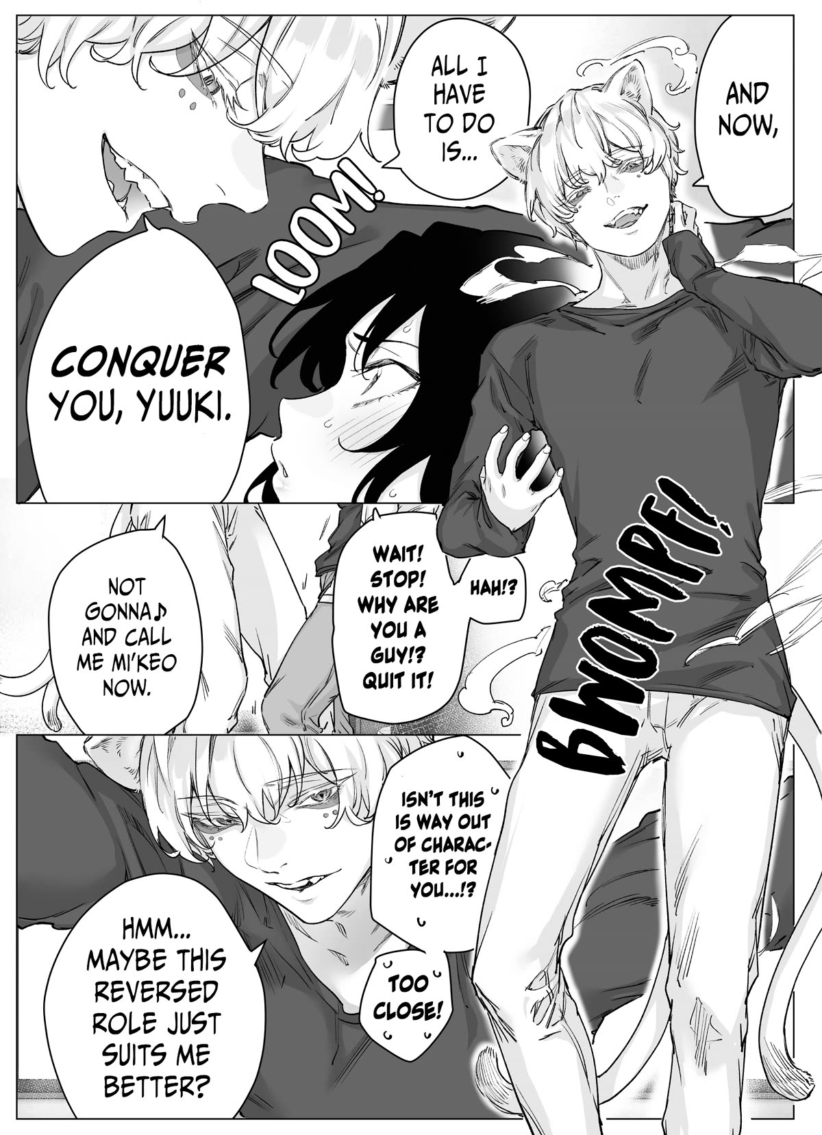 Even Though She's the Losing Heroine, The Bakeneko-chan Remains Undaunted Chapter 8 page 2 - Chapter 8: Even Though She’s the Losing Heroine, the Bakeneko-chan Loses Even When Turned into a Boy