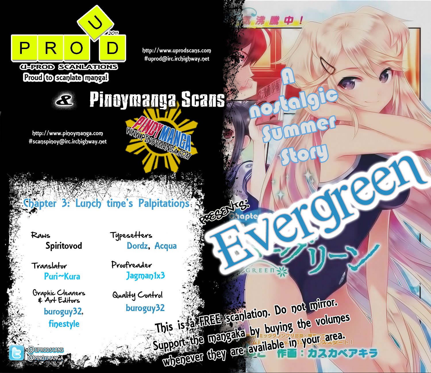 Evergreen (KASUKABE Akira) Chapter 3 page 1 - Chapter 3: Lunch time's palpitations