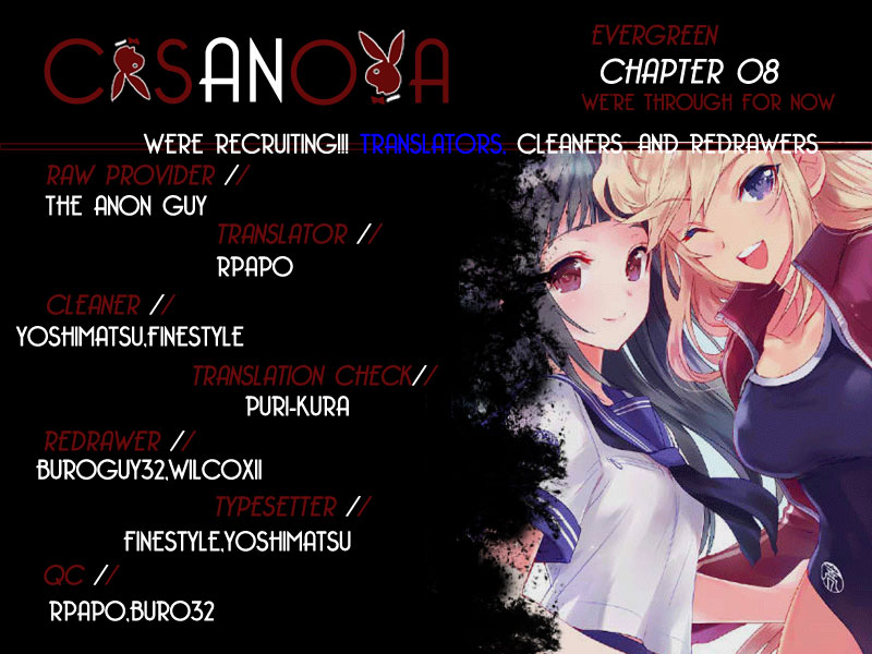 Evergreen (KASUKABE Akira) Chapter 8 page 1 - Chapter 8: We’re Through for Now