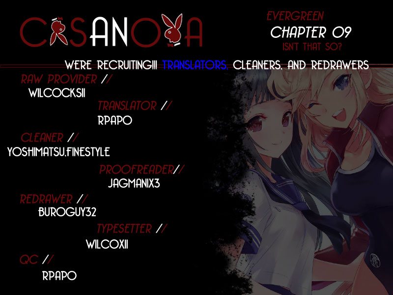 Evergreen (KASUKABE Akira) Chapter 9 page 1 - Chapter 9: Isn't That So?