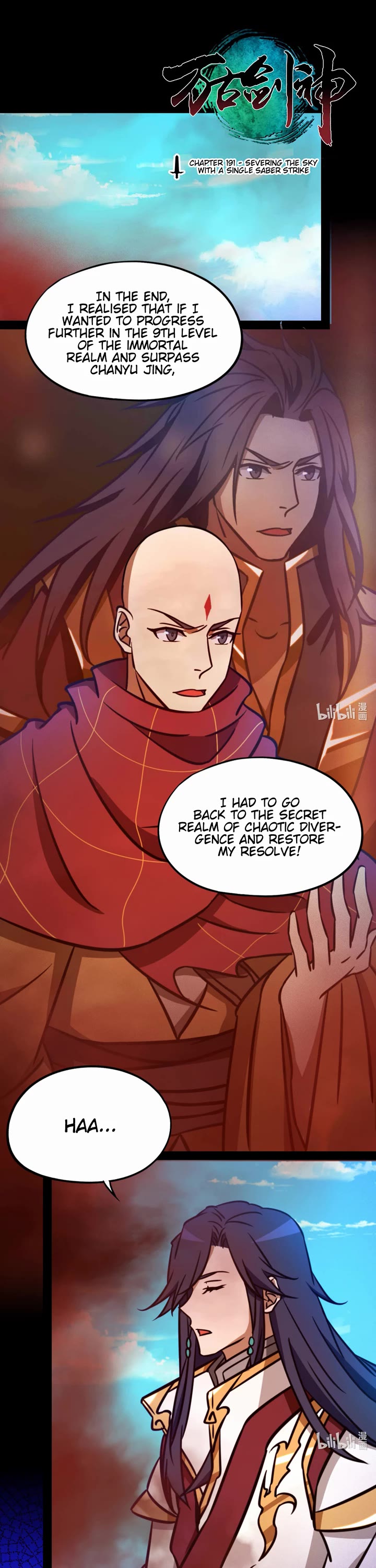 Everlasting God of Sword Chapter 191 page 1 - Chapter 191: Severing the Sky with a Single Saber Strike