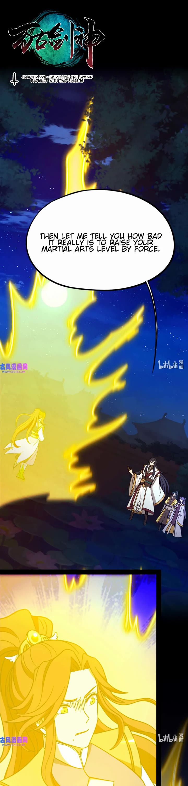 Everlasting God of Sword Chapter 221 page 1 - Chapter 221: Dispelling the Sword Radiance with Two Fingers