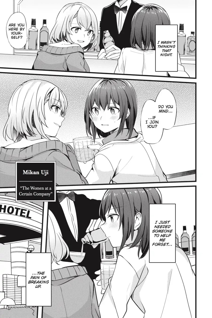 Every Time We Meet Eye to Eye, I Fall in Love with Her Chapter 1.0-5 page 1 - Vol.1 Chapter: Mikan Uji - The Women at a Certain Company