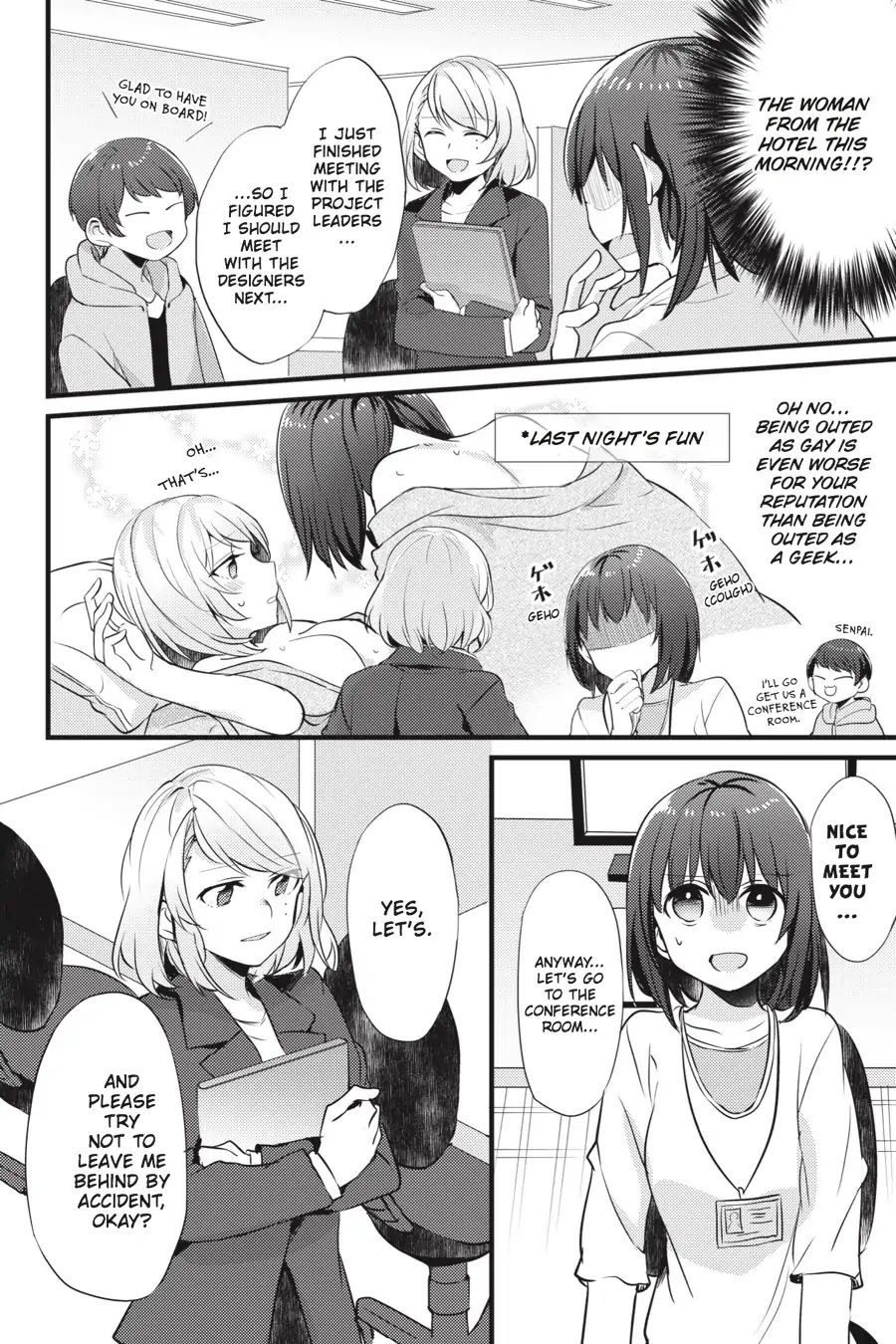 Every Time We Meet Eye to Eye, I Fall in Love with Her Chapter 1.0-5 page 4 - Vol.1 Chapter: Mikan Uji - The Women at a Certain Company