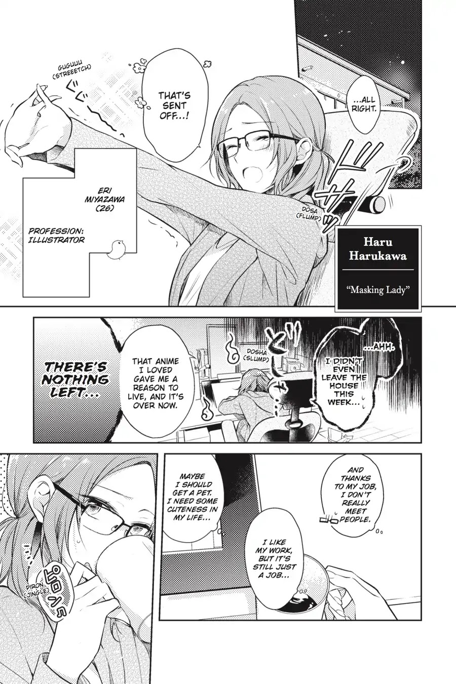 Every Time We Meet Eye to Eye, I Fall in Love with Her Chapter 1.0 page 6 - Vol.1 Chapter 0: Vol.1 Chapter: Haru Harukawa - Masking Lady