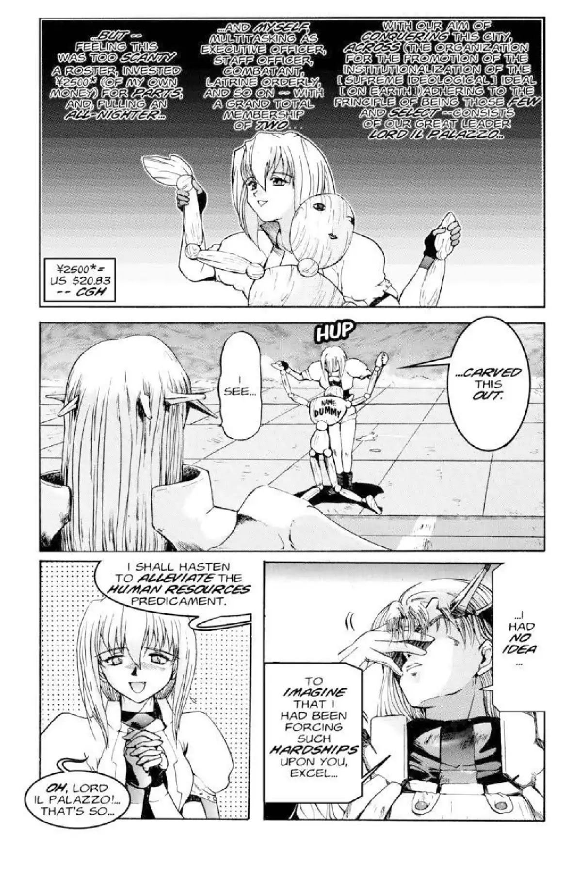 Excel Saga Chapter 1.1 page 11 - Vol.1 Mission 1: The Initiation of a Legend