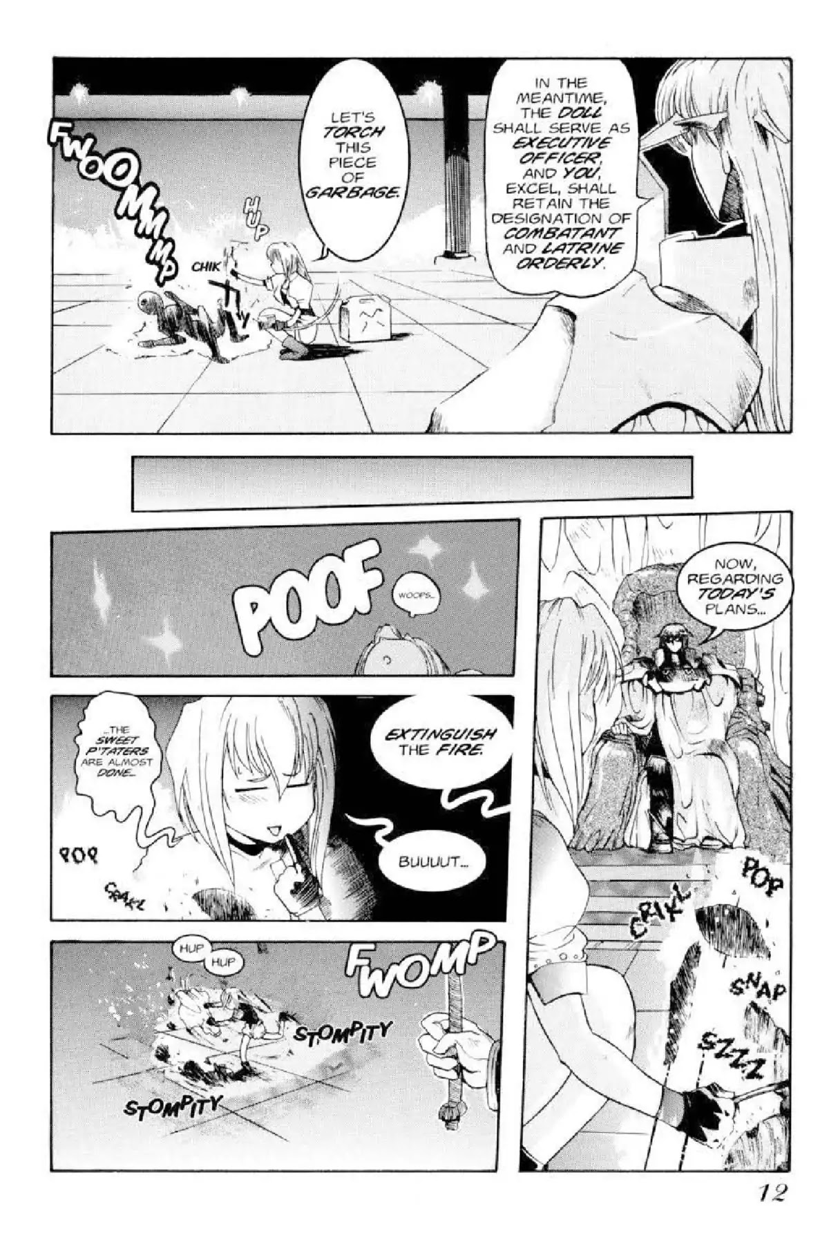 Excel Saga Chapter 1.1 page 12 - Vol.1 Mission 1: The Initiation of a Legend