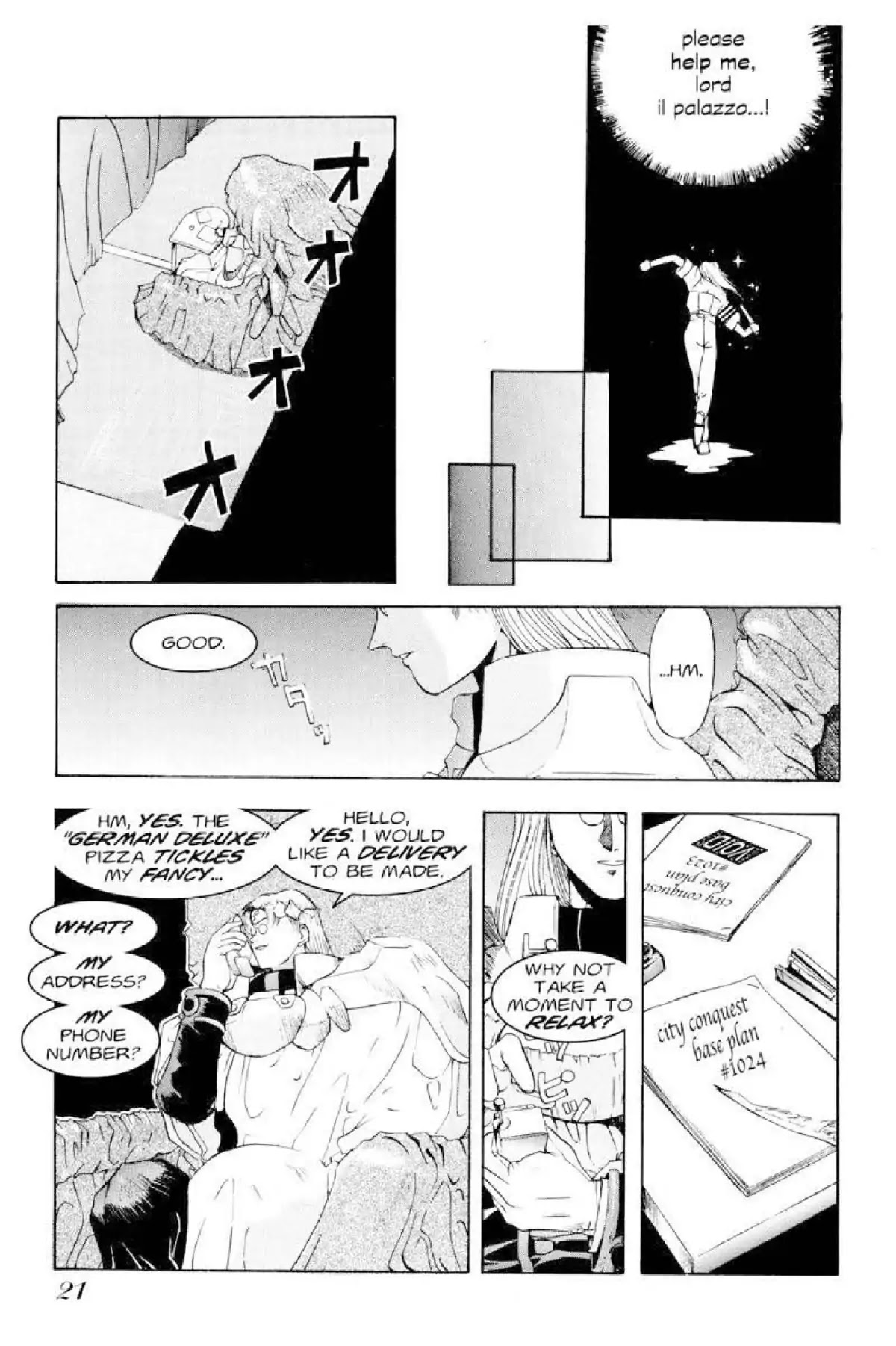 Excel Saga Chapter 1.1 page 21 - Vol.1 Mission 1: The Initiation of a Legend