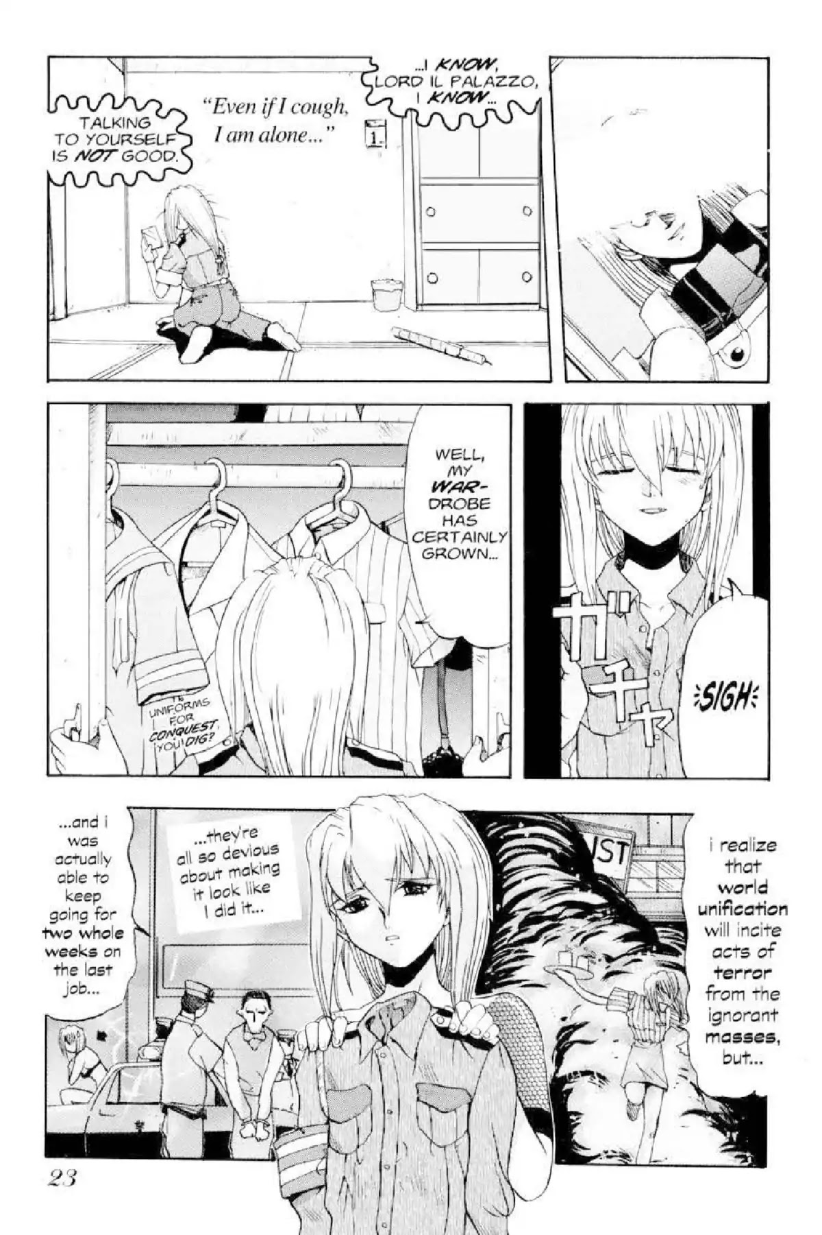 Excel Saga Chapter 1.1 page 23 - Vol.1 Mission 1: The Initiation of a Legend