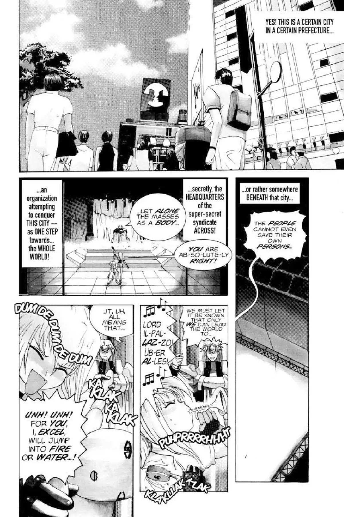 Excel Saga Chapter 1.1 page 8 - Vol.1 Mission 1: The Initiation of a Legend