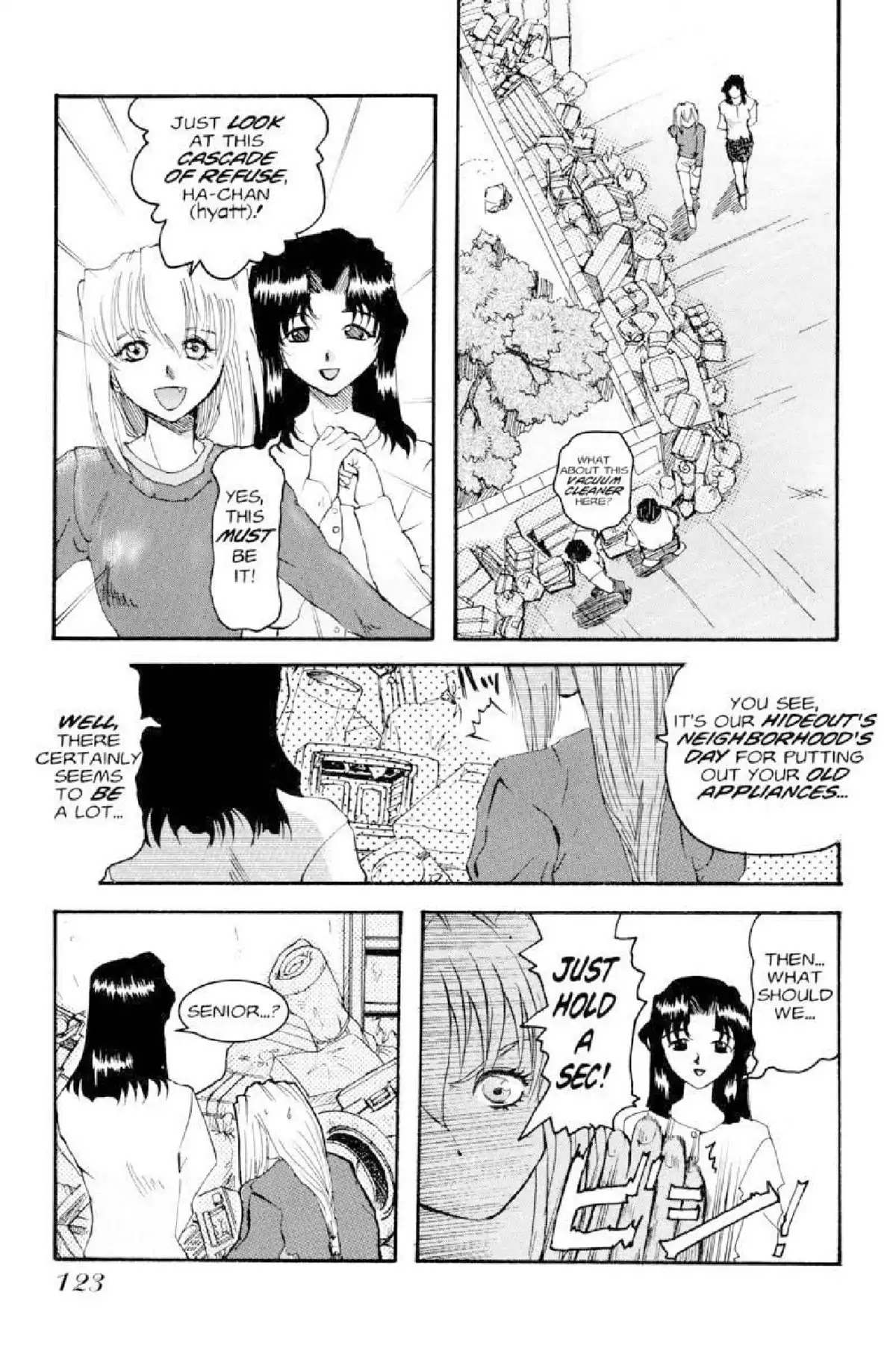 Excel Saga Chapter 1.5 page 13 - Vol.1 Mission 5: Those That Burn, Those That Get Burned
