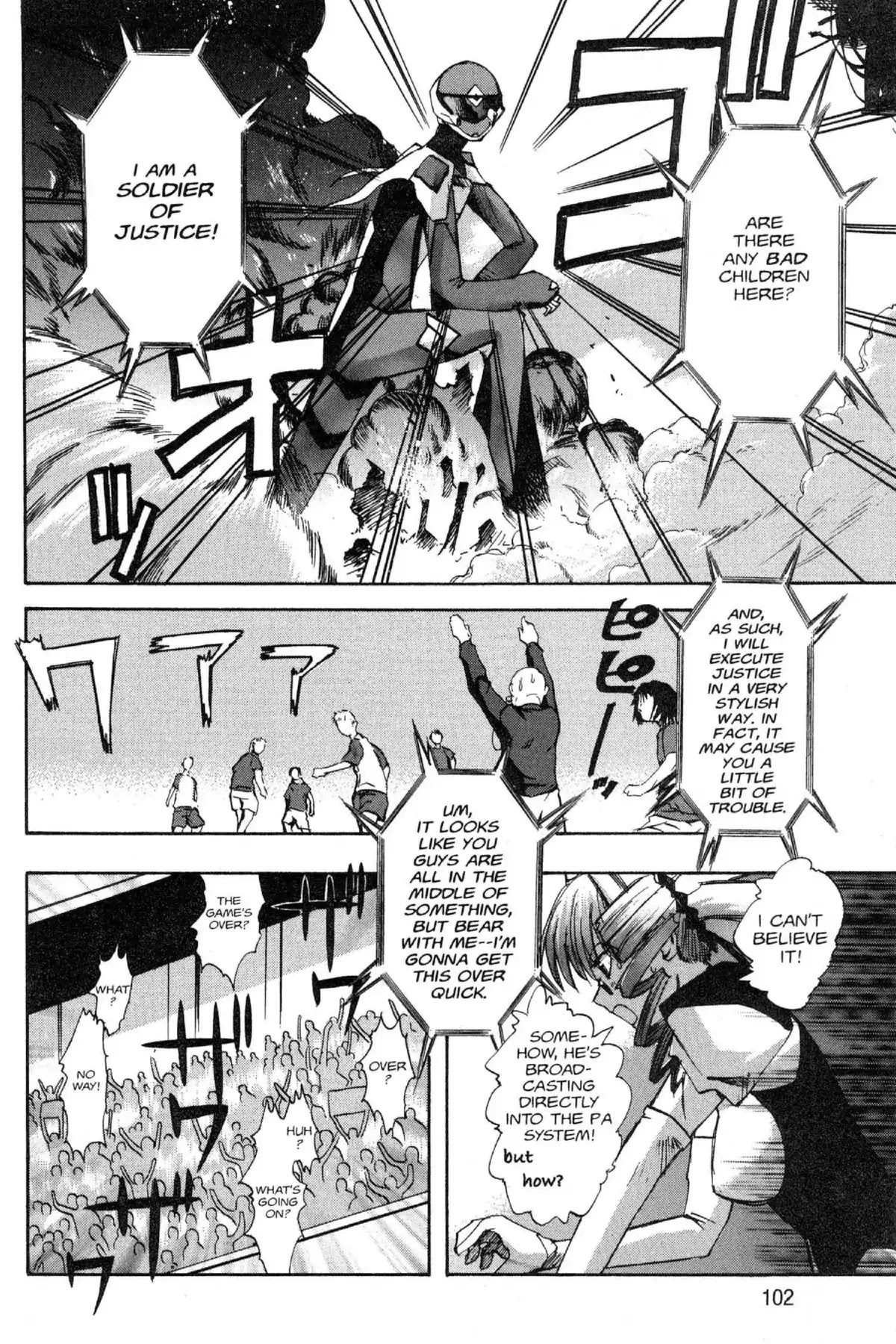 Excel Saga Chapter 10.4 page 16 - Vol.10 Mission 4: This Heart Is Gold?