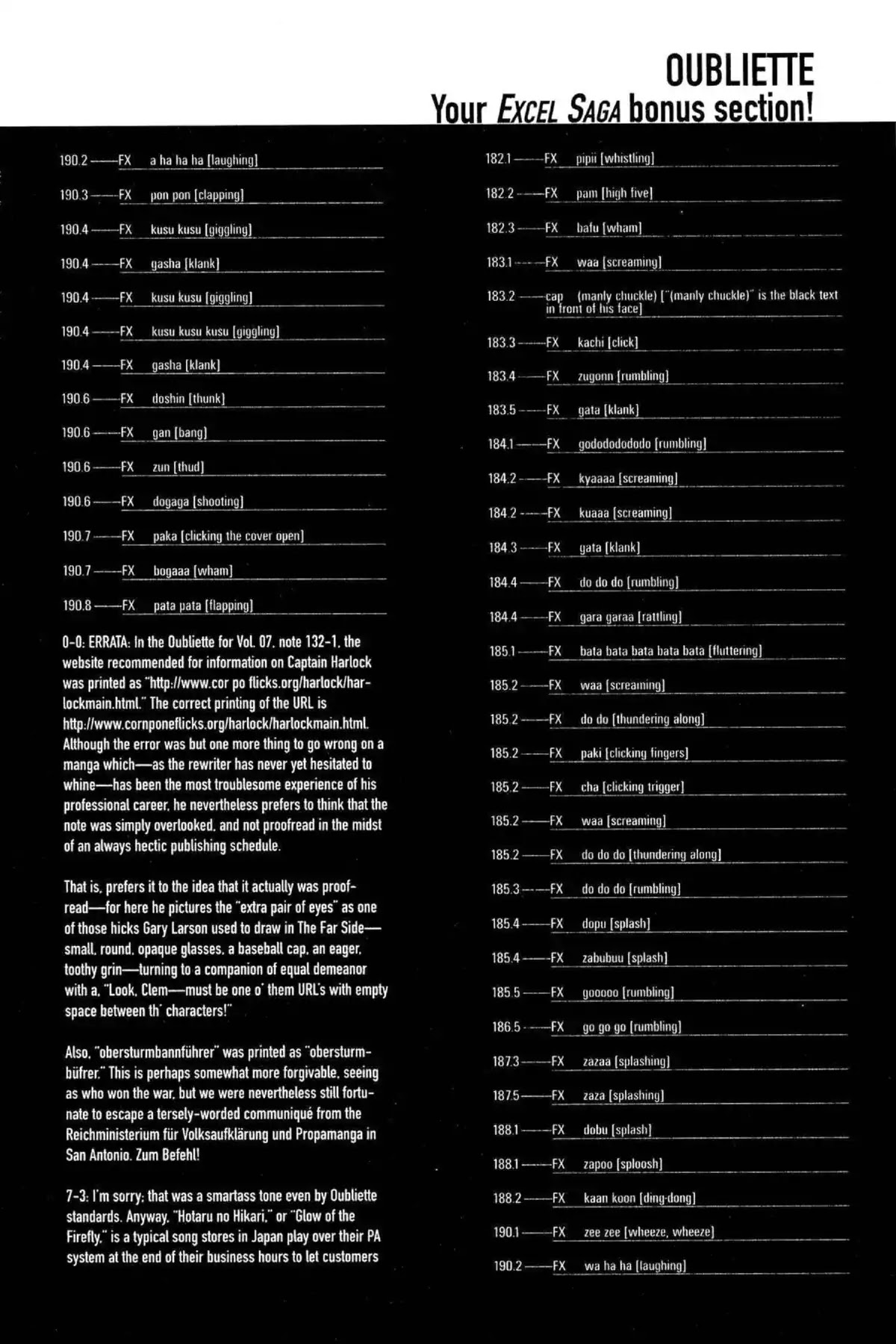 Excel Saga Chapter 10.5-6 page 10 - Vol.10 Oubliette (Excel Saga Bonus Section)
