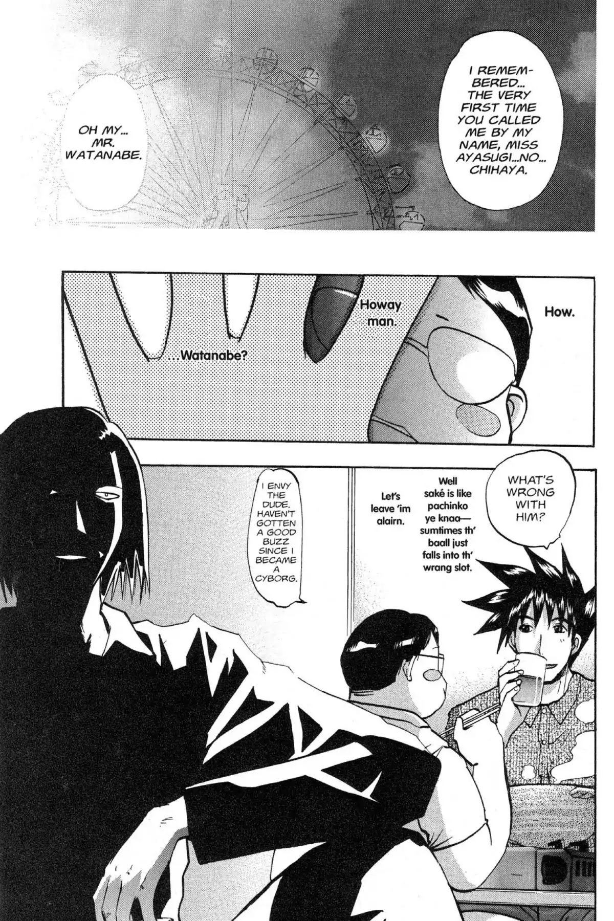 Excel Saga Chapter 10.5 page 17 - Vol.10 Mission 5: Even God Feels the Pain