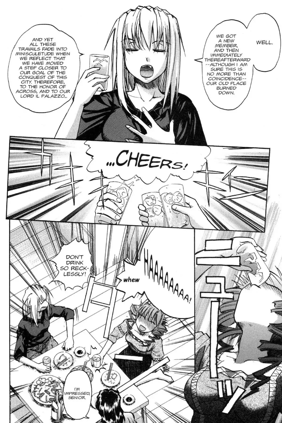 Excel Saga Chapter 10.5 page 8 - Vol.10 Mission 5: Even God Feels the Pain