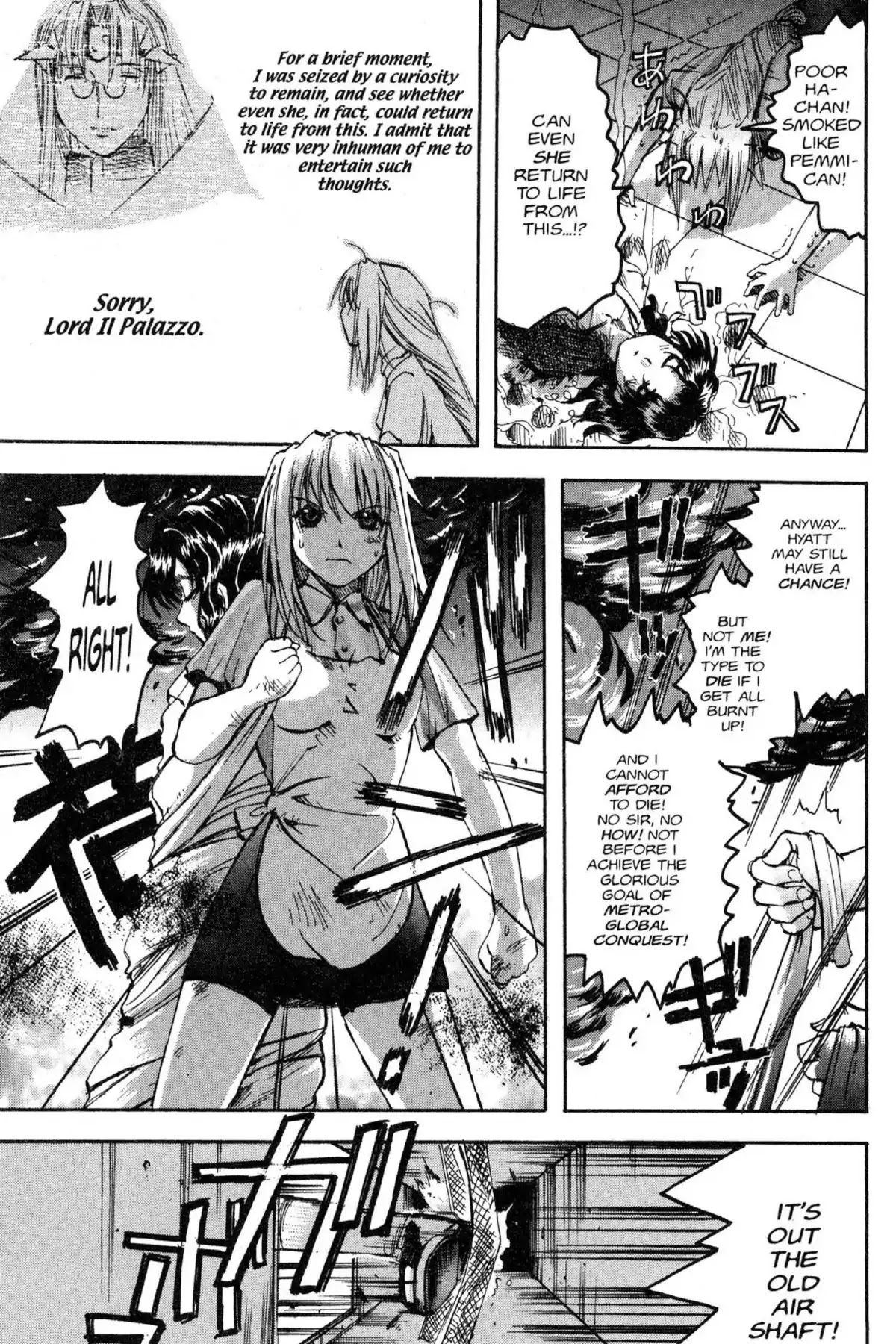Excel Saga Chapter 11.7 page 15 - Vol.11 Mission 7: Courage and Pebbles