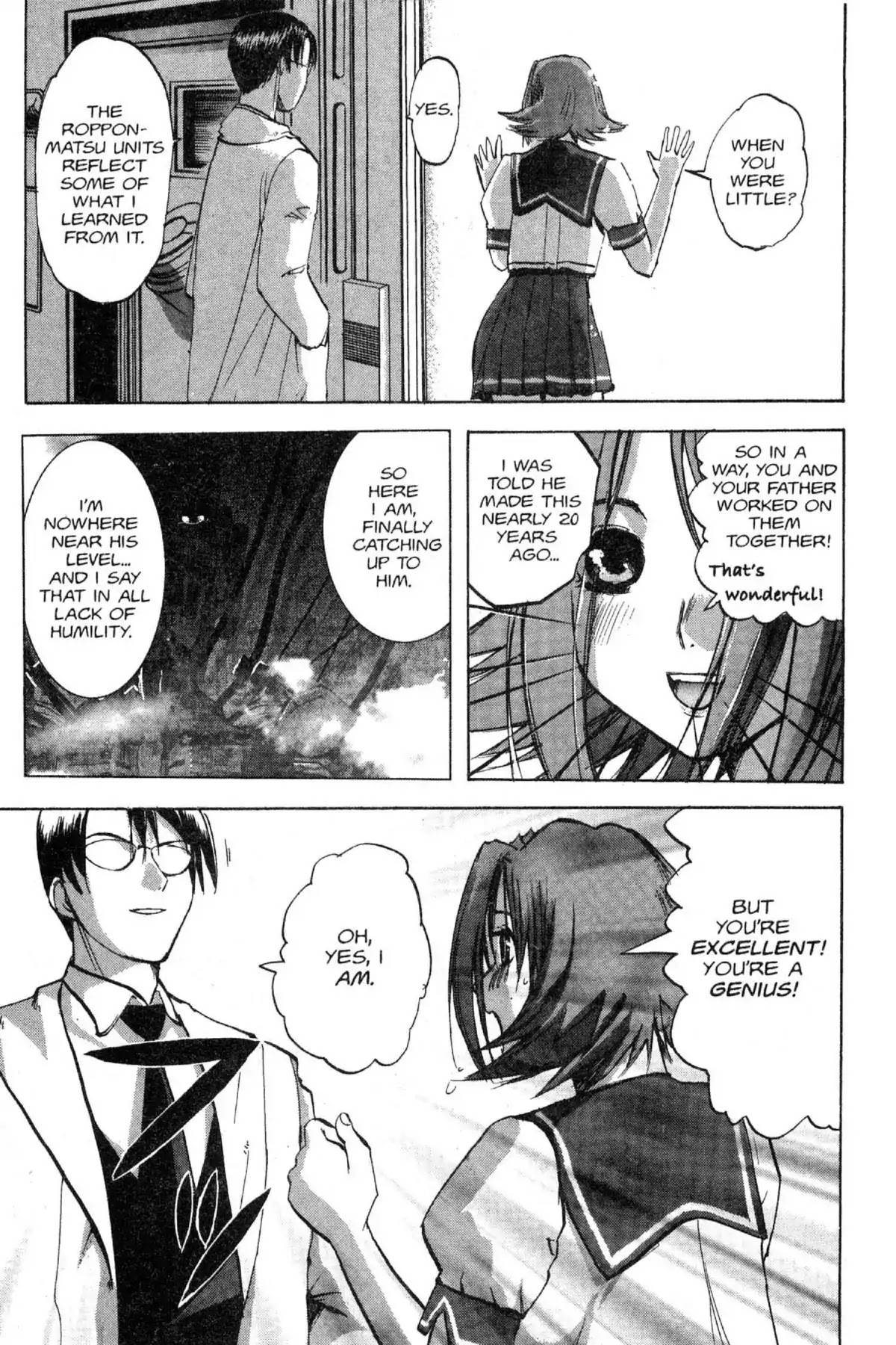 Excel Saga Chapter 12.3 page 13 - Vol.12 Mission 3: Her and That Guy's Circumstances