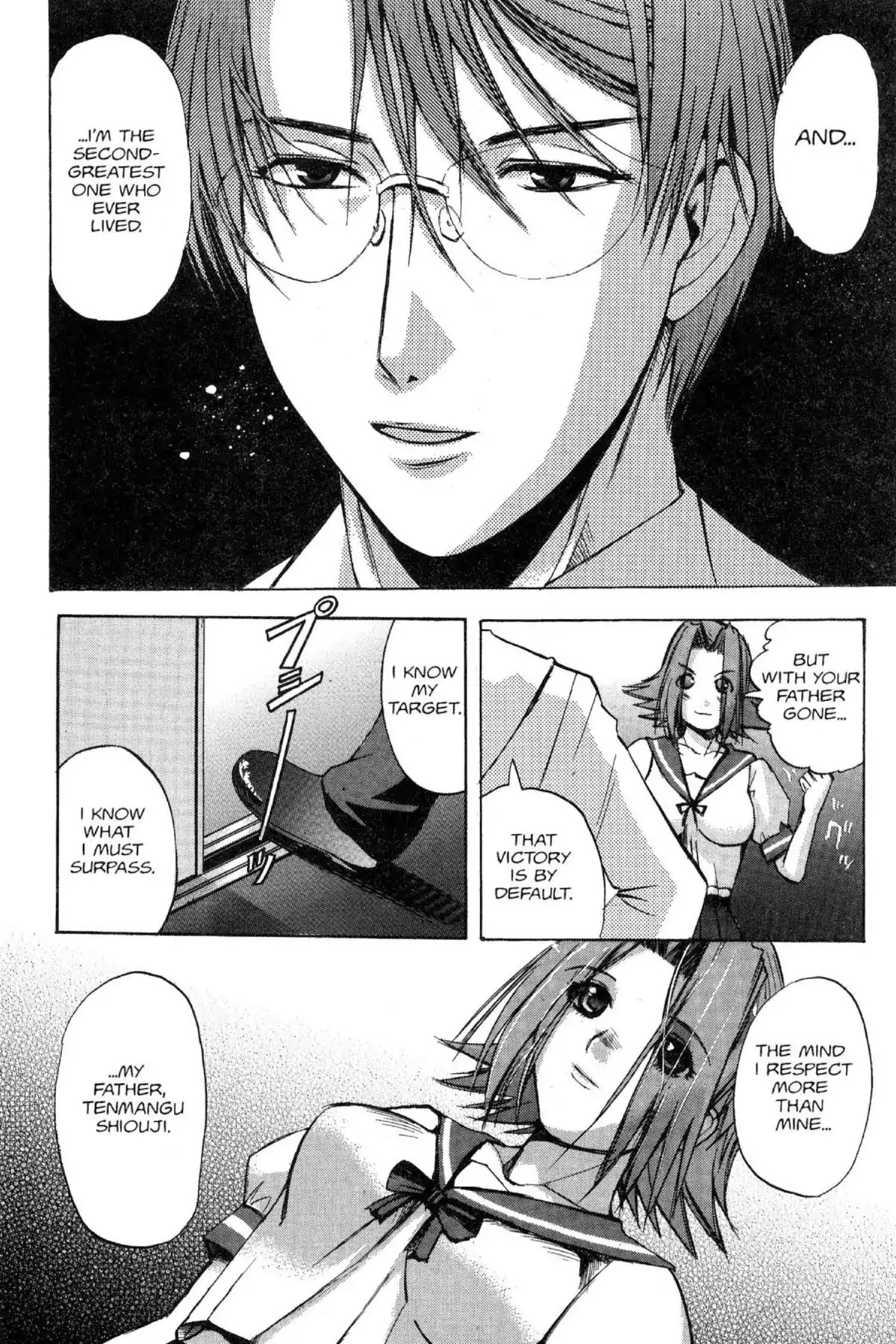 Excel Saga Chapter 12.3 page 14 - Vol.12 Mission 3: Her and That Guy's Circumstances