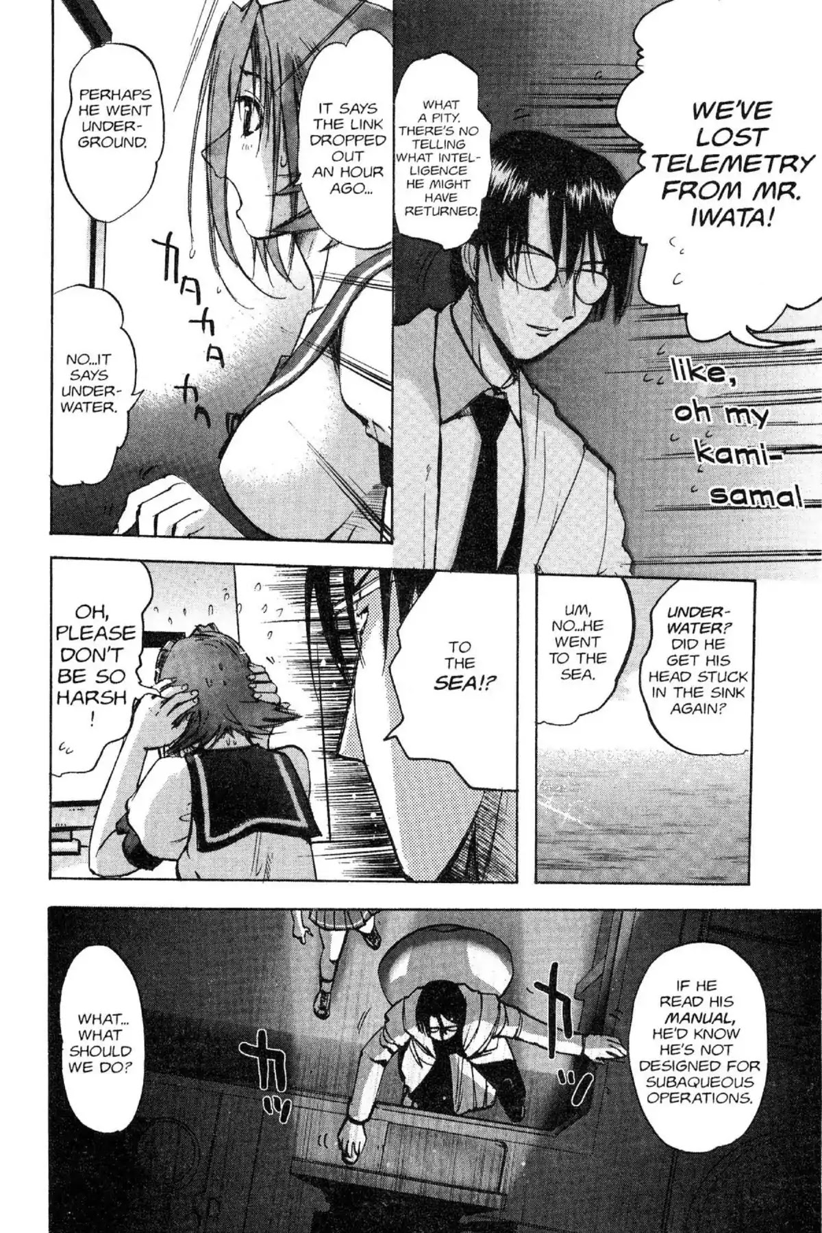 Excel Saga Chapter 12.3 page 18 - Vol.12 Mission 3: Her and That Guy's Circumstances