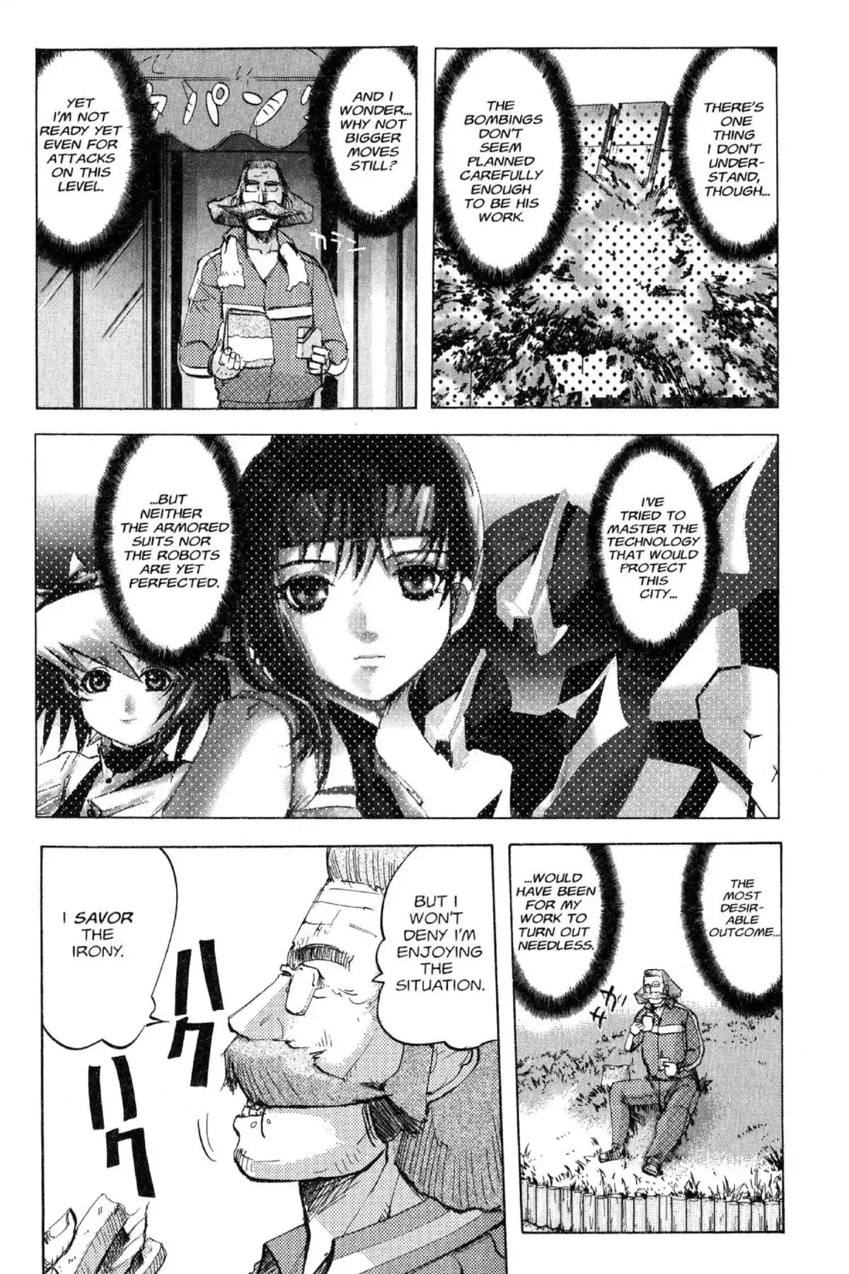 Excel Saga Chapter 12.5 page 4 - Vol.12 Mission 5: Work for Humans