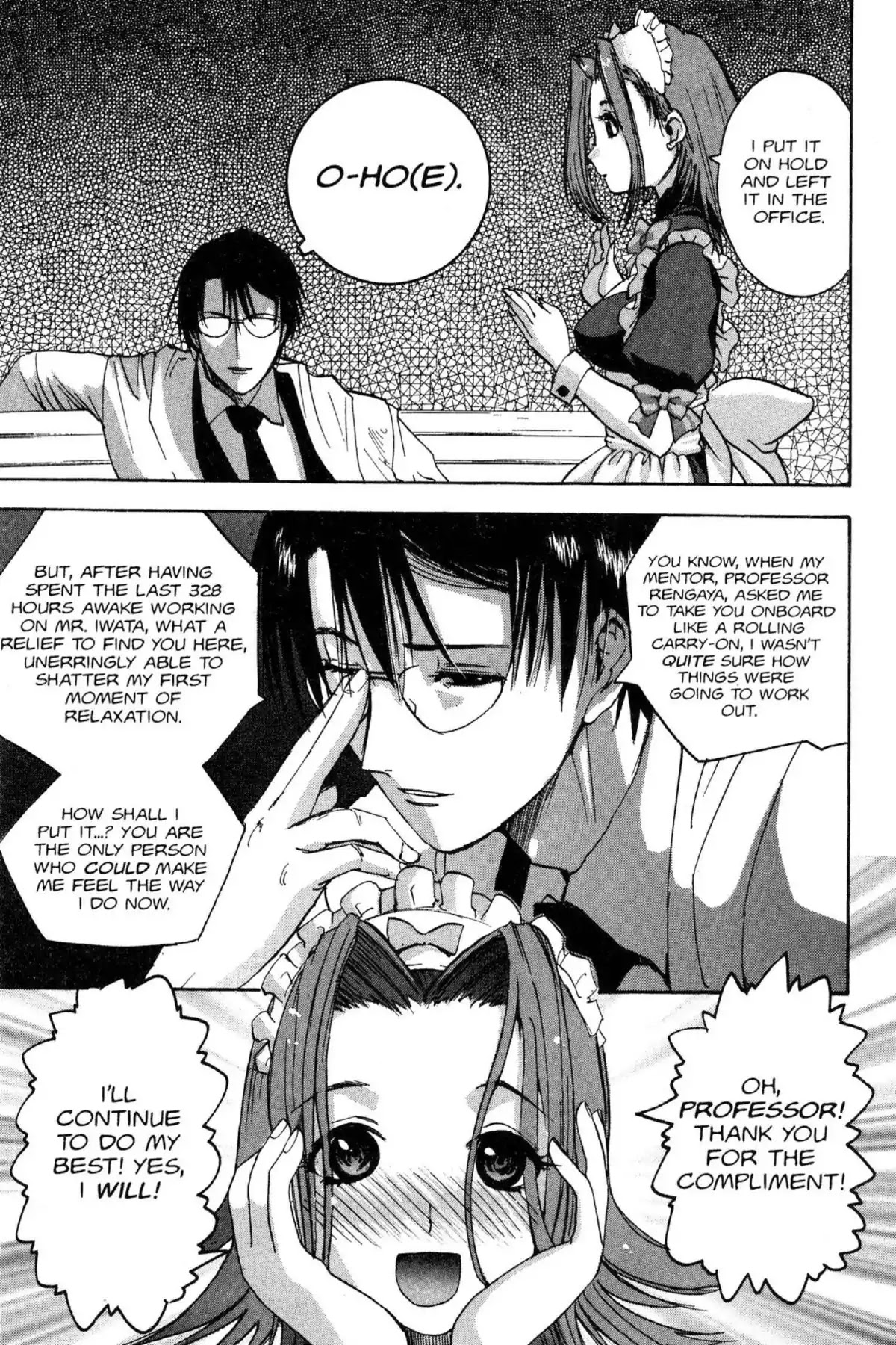 Excel Saga Chapter 12.8-7 page 5 - Vol.12 Professor, we have a phone call!