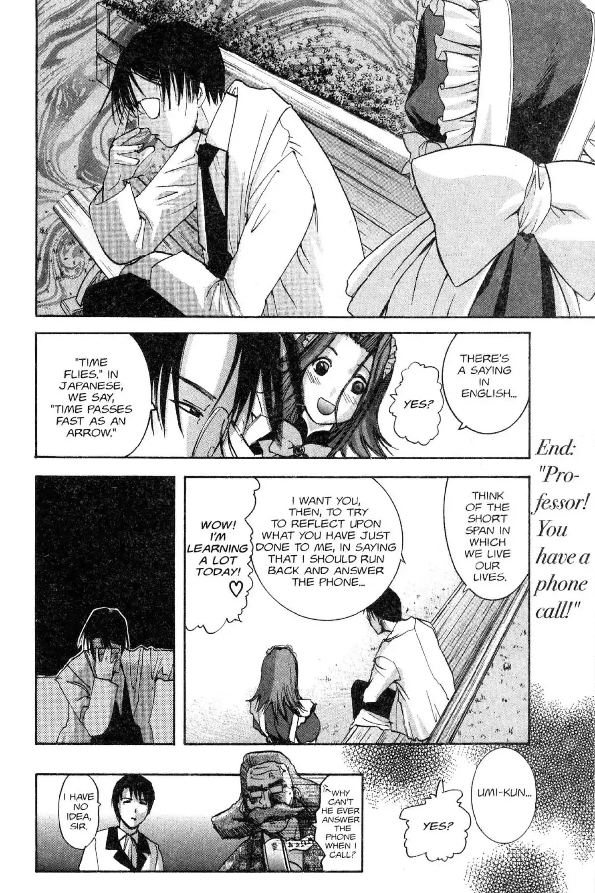 Excel Saga Chapter 12.8-7 page 6 - Vol.12 Professor, we have a phone call!