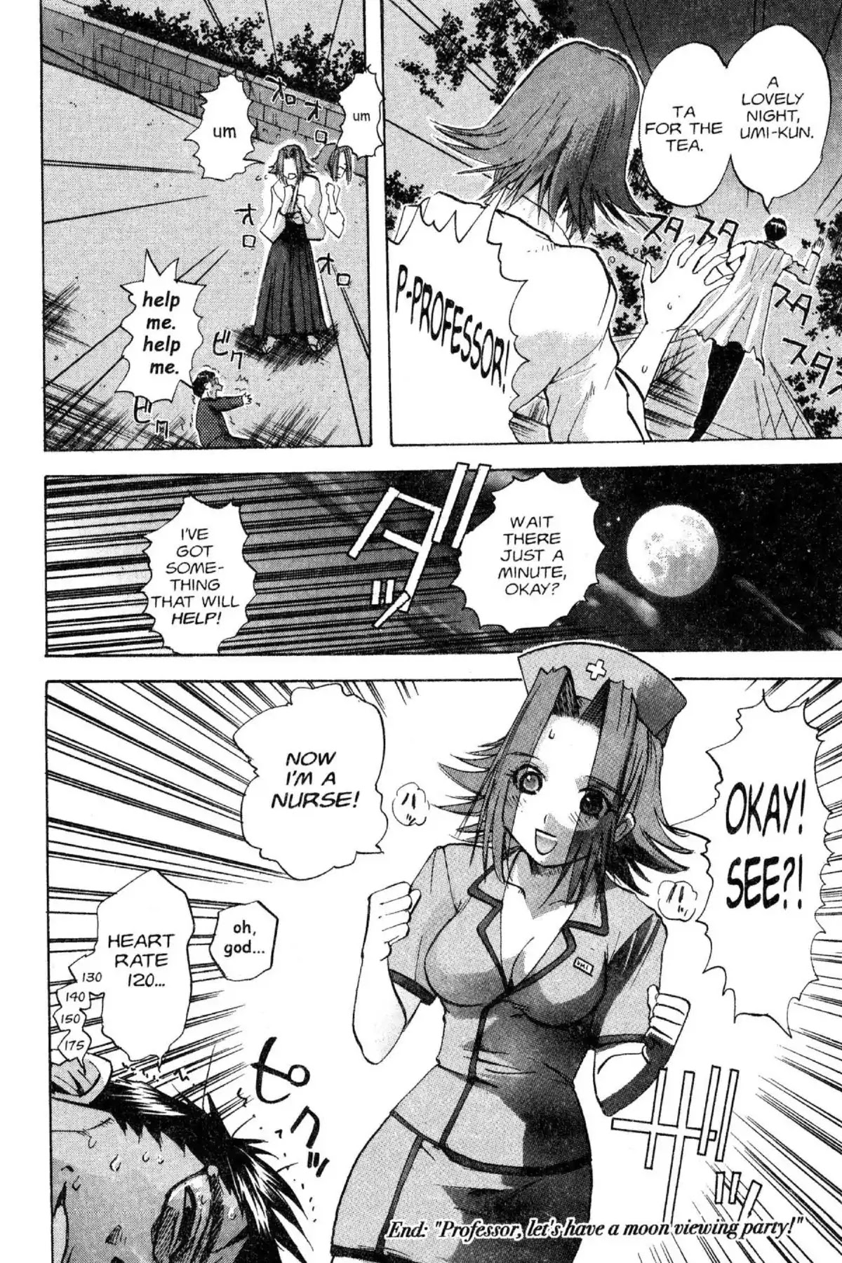 Excel Saga Chapter 12.8-9 page 10 - Vol.12 Professor, let's have a moon viewing party!