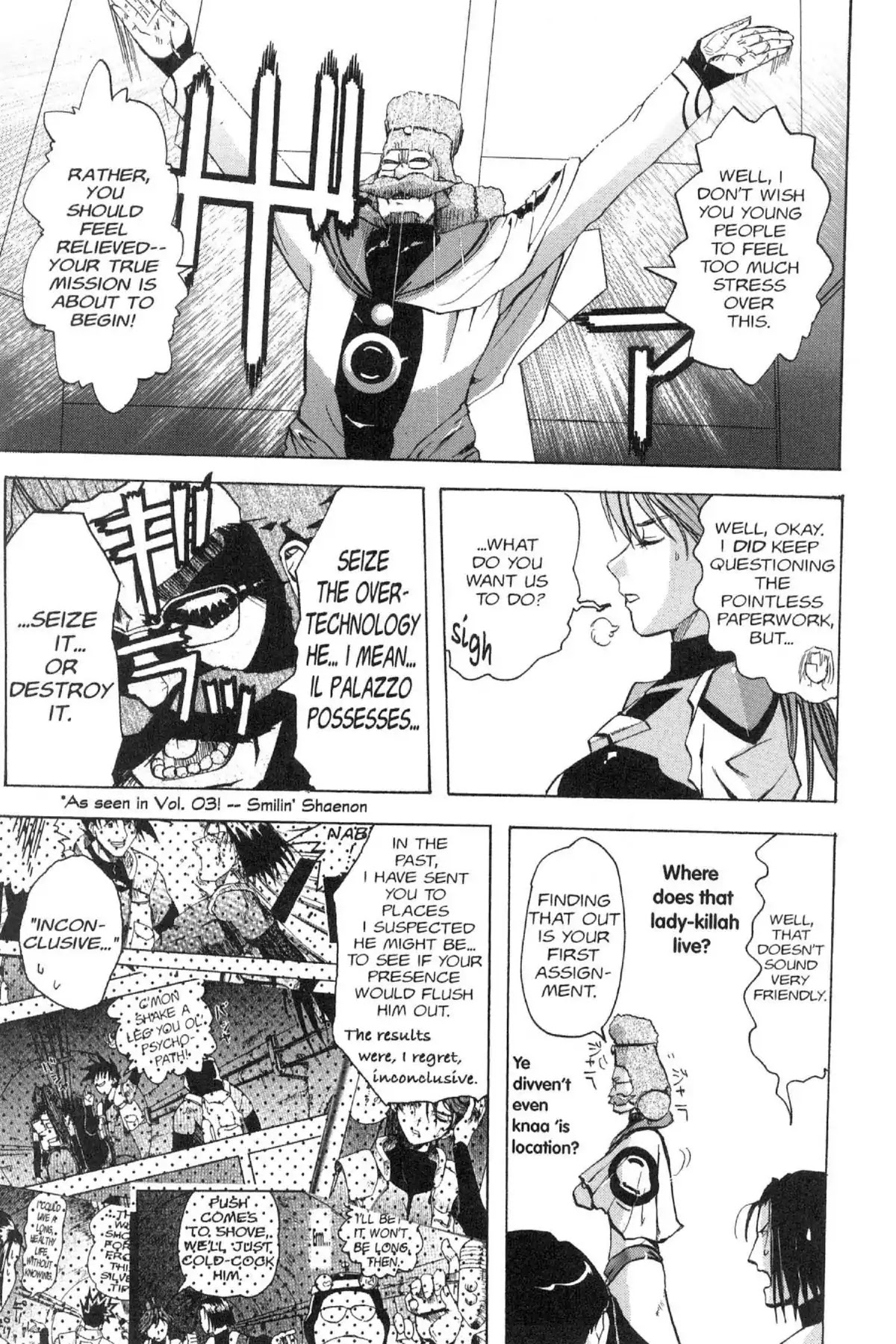 Excel Saga Chapter 13.3 page 13 - Vol.13 Mission 3: This Is Not a Figment of Your Imagination