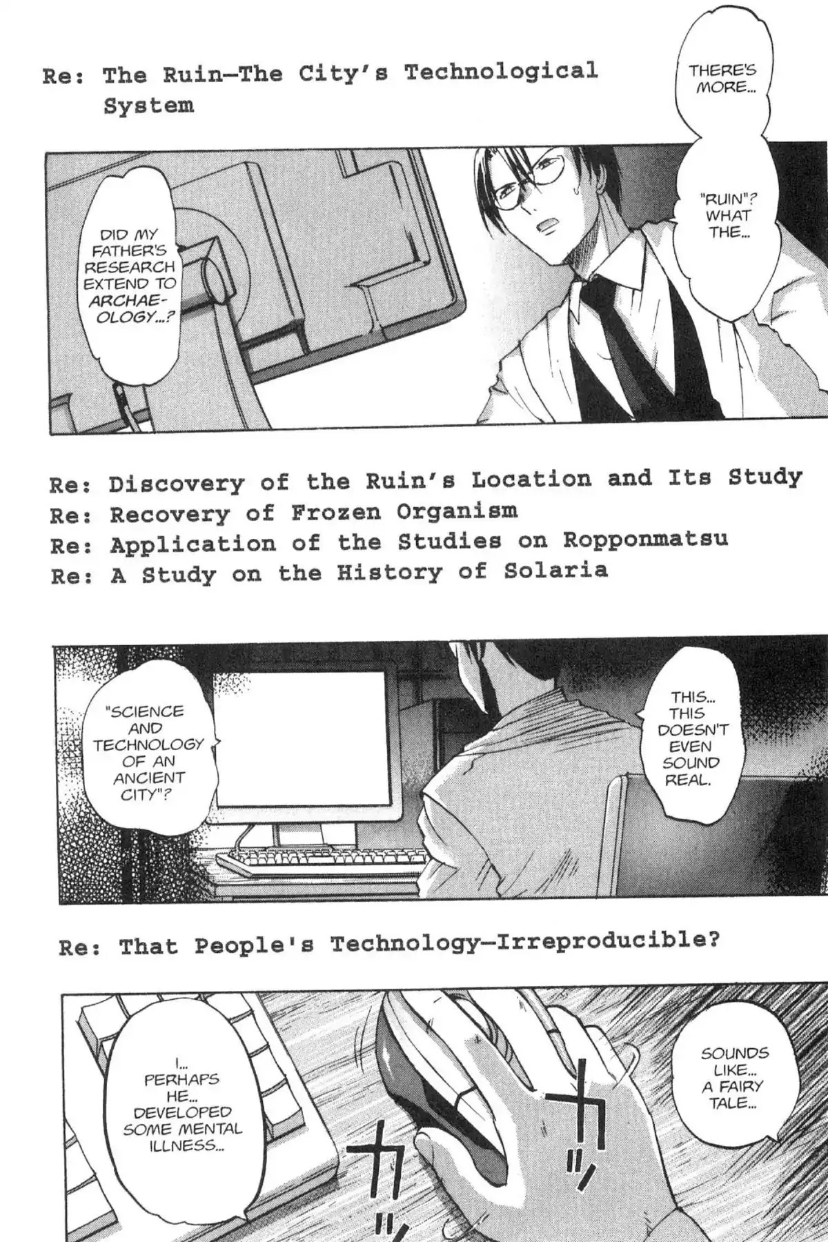 Excel Saga Chapter 13.5 page 20 - Vol.13 Mission 5: A Few Words I'd Like to Convey to You