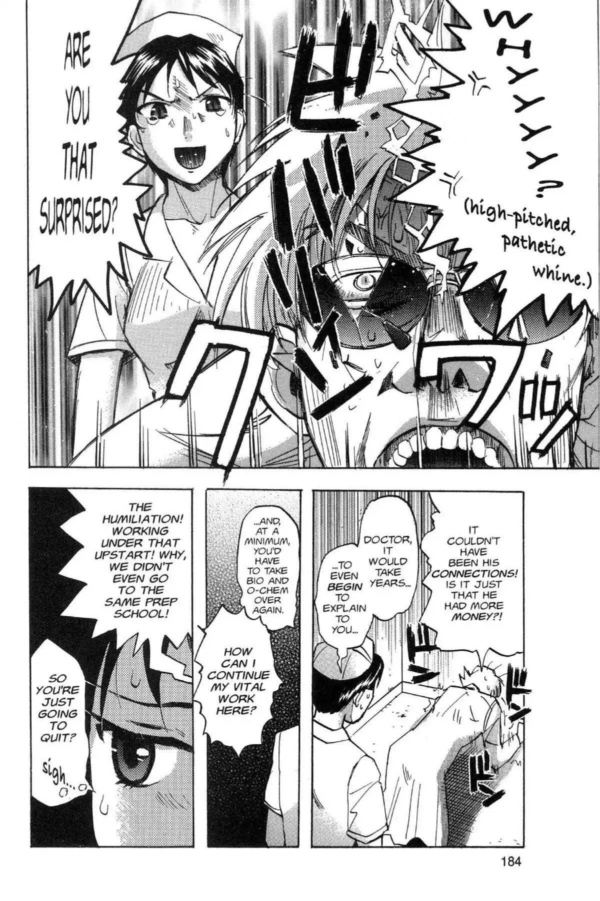 Excel Saga Chapter 13.6-5 page 24 - Vol.13 Outer Mission: Say Hello to the Outbreak from the Clinic of the Super Doctor B.J in White