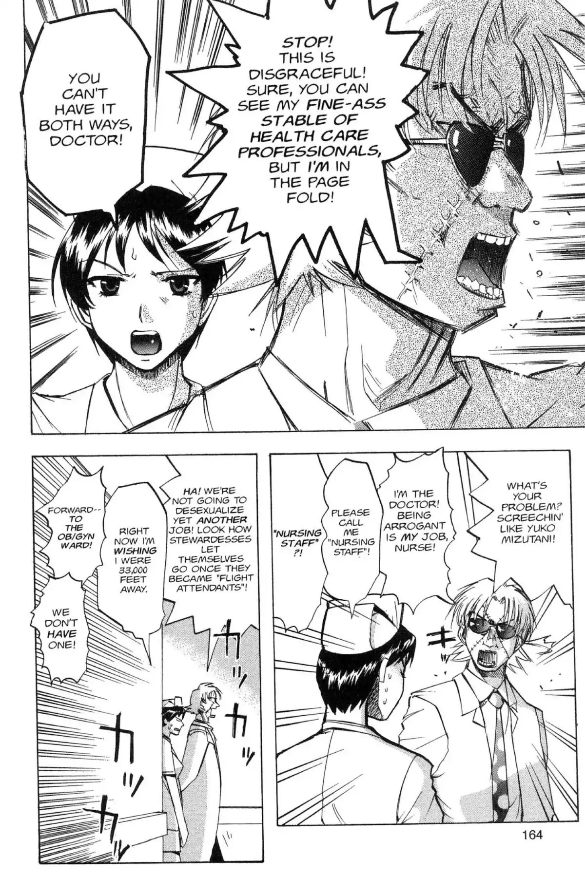 Excel Saga Chapter 13.6-5 page 4 - Vol.13 Outer Mission: Say Hello to the Outbreak from the Clinic of the Super Doctor B.J in White