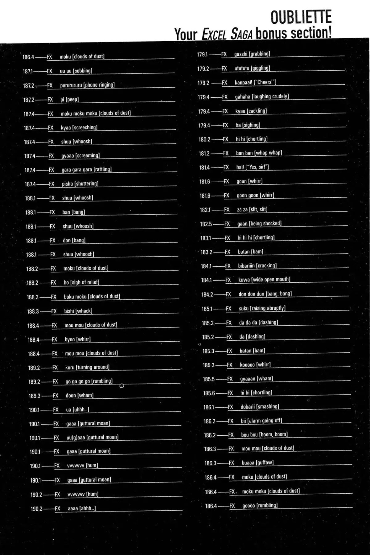 Excel Saga Chapter 13.6-6 page 9 - Vol.13 Oubliette (Excel Saga Bonus Section)