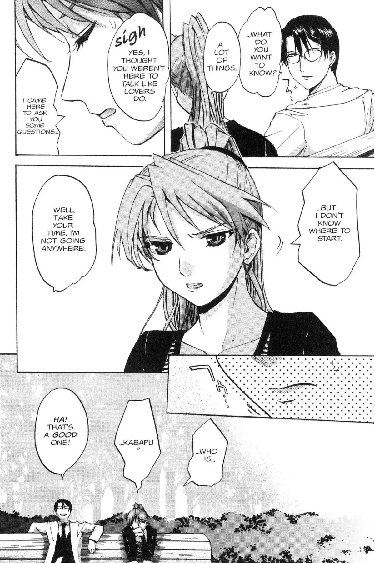 Excel Saga Chapter 13.6 page 4 - Vol.13 Mission 6: Alliance in the Park