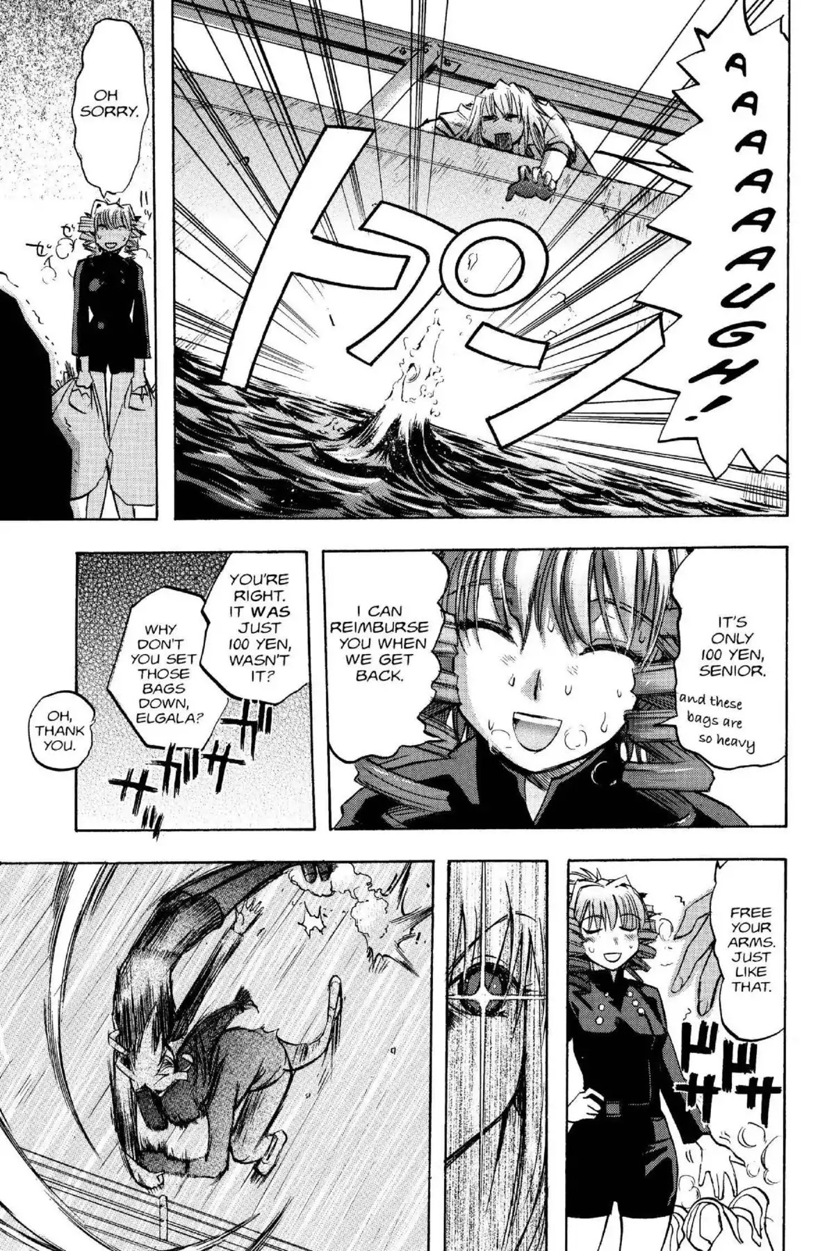 Excel Saga Chapter 14.1 page 12 - Vol.14 Mission 1: Fire Above, Flood Below