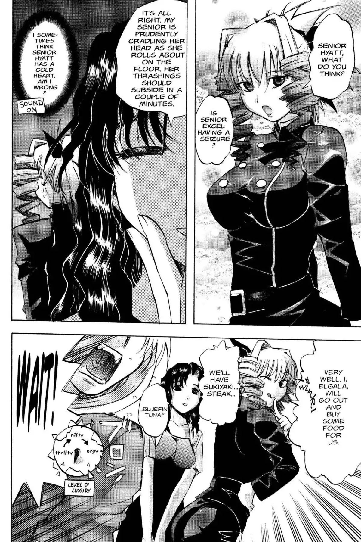 Excel Saga Chapter 14.1 page 9 - Vol.14 Mission 1: Fire Above, Flood Below