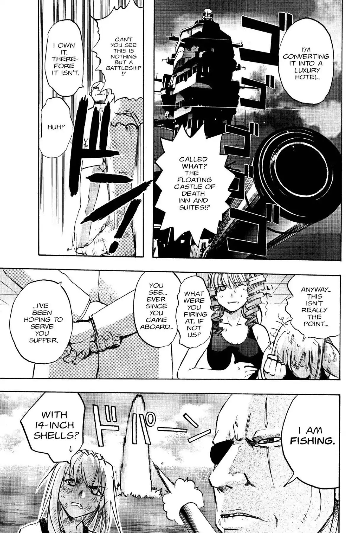 Excel Saga Chapter 14.6-5 page 11 - Vol.14 Outer Mission: Mon., Mon., Mon., Tue., Wed., Thur., Thur., And Thur.