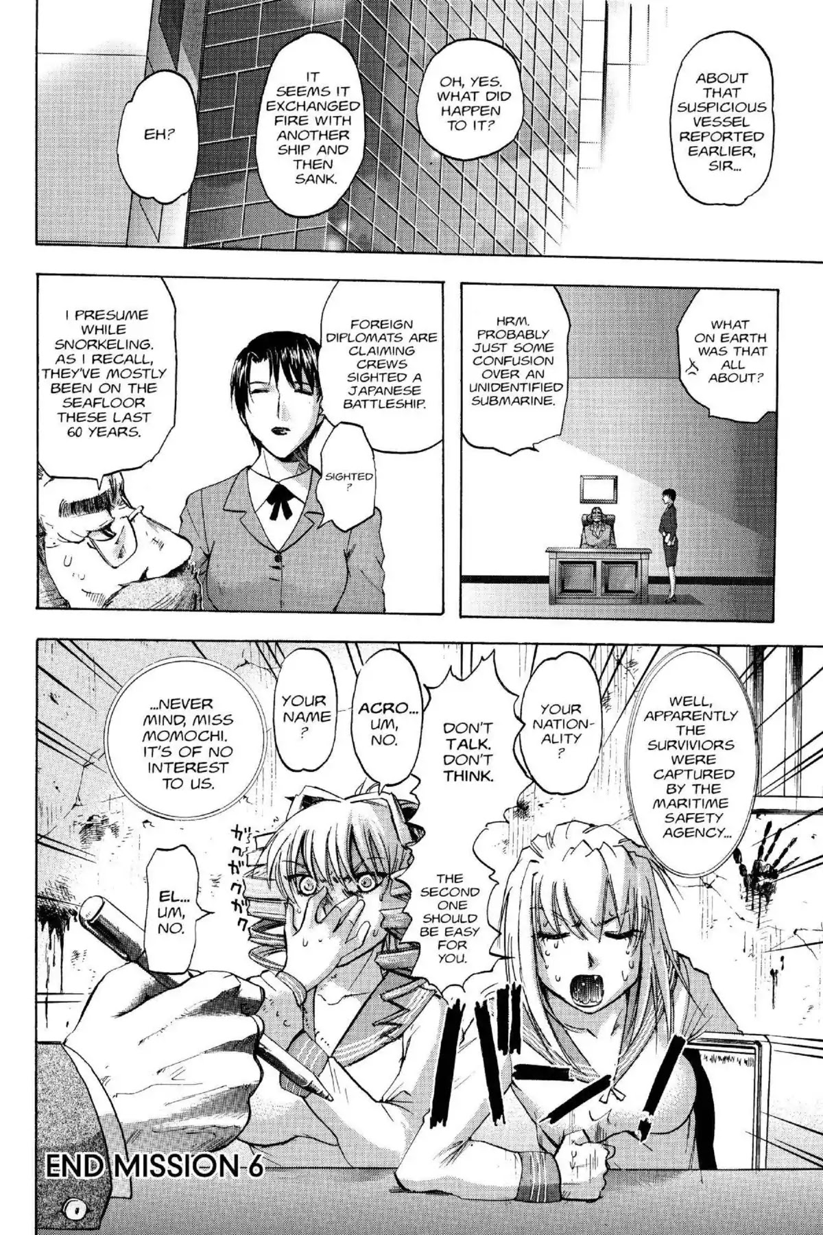 Excel Saga Chapter 14.6-5 page 30 - Vol.14 Outer Mission: Mon., Mon., Mon., Tue., Wed., Thur., Thur., And Thur.