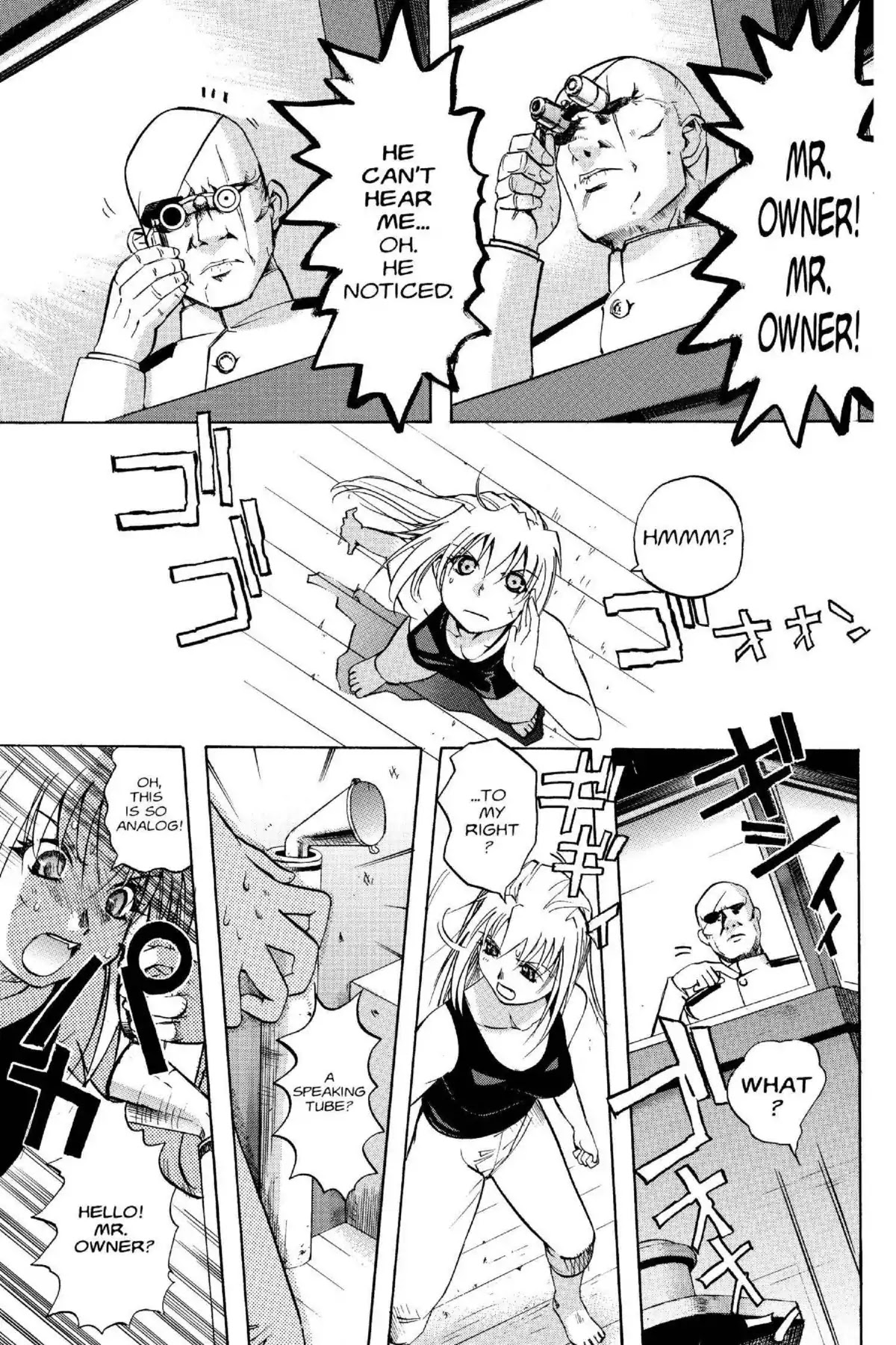 Excel Saga Chapter 14.6-5 page 7 - Vol.14 Outer Mission: Mon., Mon., Mon., Tue., Wed., Thur., Thur., And Thur.